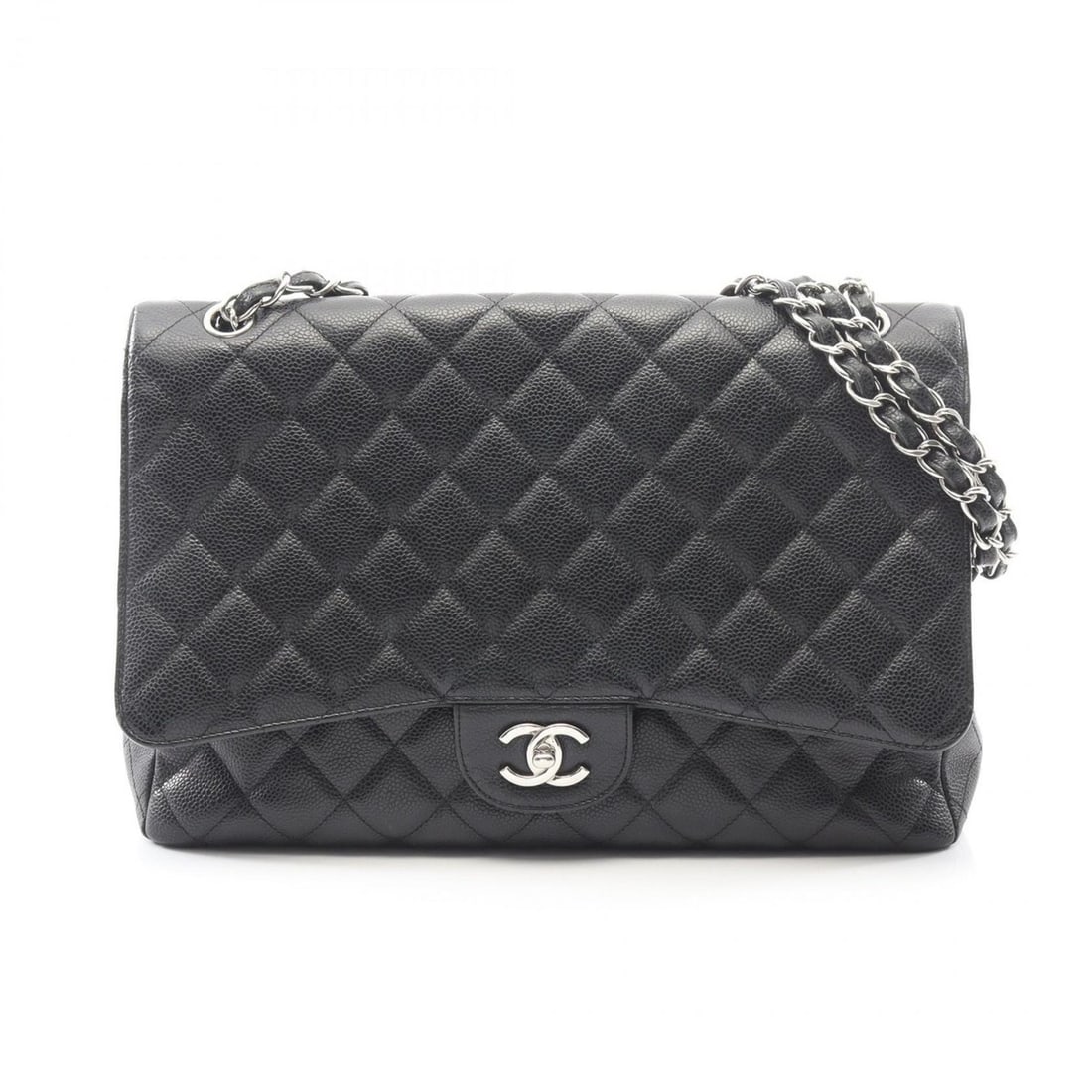 CHANEL Deca Matelasse Single Flap Shoulder Bag/Handbag in Grained Calfskin Leather, Black: --- Catalog ---Category: SizeSize (HxWxD): 23cm x 33cm x 9cm / 9.05'' x 12.99'' x 3.54''Category: DesignType: Handbag, Shoulder bagColor: BlackGender: WomenClosure: FlapMaterial: Leather Hardware