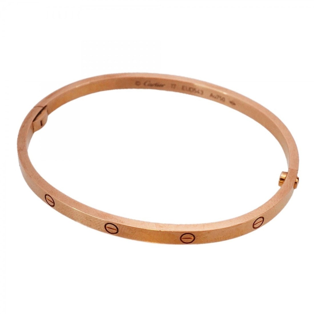Cartier Love Bracelet Bangle, Small, 18KPG Pink Gold, Women's, P2017657 (1 of 10)
