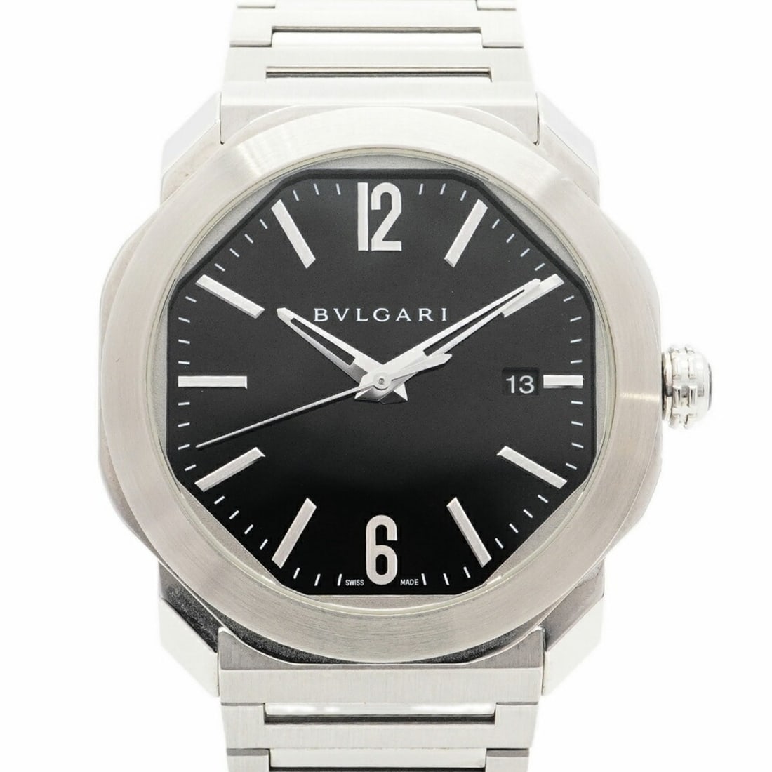 Bvlgari Octo Roma OC41S Black Dial Men's Watch: --- Catalog ---Category: SizeWrist Size: 15.5cm / 6.1''Case Diameter: 41mm / 1.61''Category: DesignType: WristwatchGender: MenColor (Dial): BlackMaterial (Band): Stainless steelCategory: GeneralMPN: O