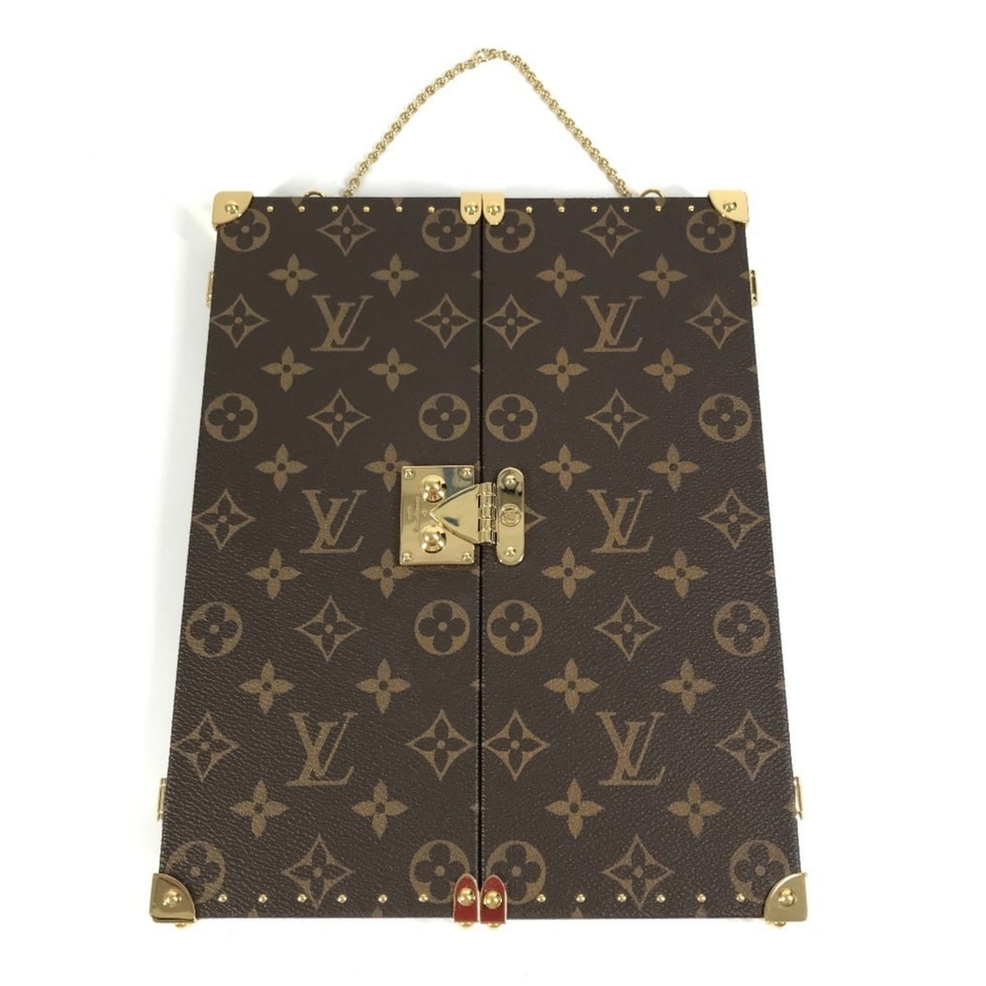 LOUIS VUITTON GI0554 Monogram Canvas Three-Way Mirror for Home, Trunk, and Interior Use, Brown, Like: --- Catalog ---Category: DesignType: OthersGender: Men,Women,UnisexCategory: GeneralBrand: Louis VuittonModel: GI0554Country of Origin: Italy--- Item List ---Section: ConditionRanking: Rank S Used - M