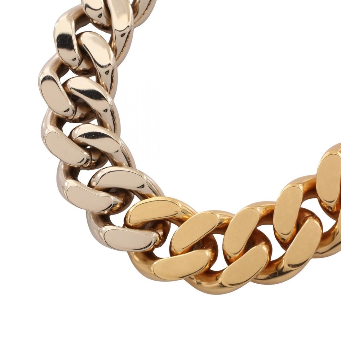 Yves Saint Laurent Saint Laurent Paris Cuban Chain Necklace in Gold-Plated Stainless Steel for Men, (1 of 10)