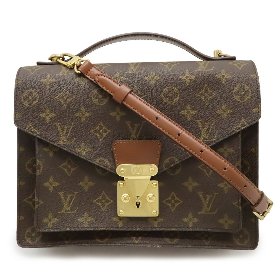 LOUIS VUITTON Monogram Monceau 28 Second Bag, Handbag, Shoulder Bag M51185 (1 of 10)