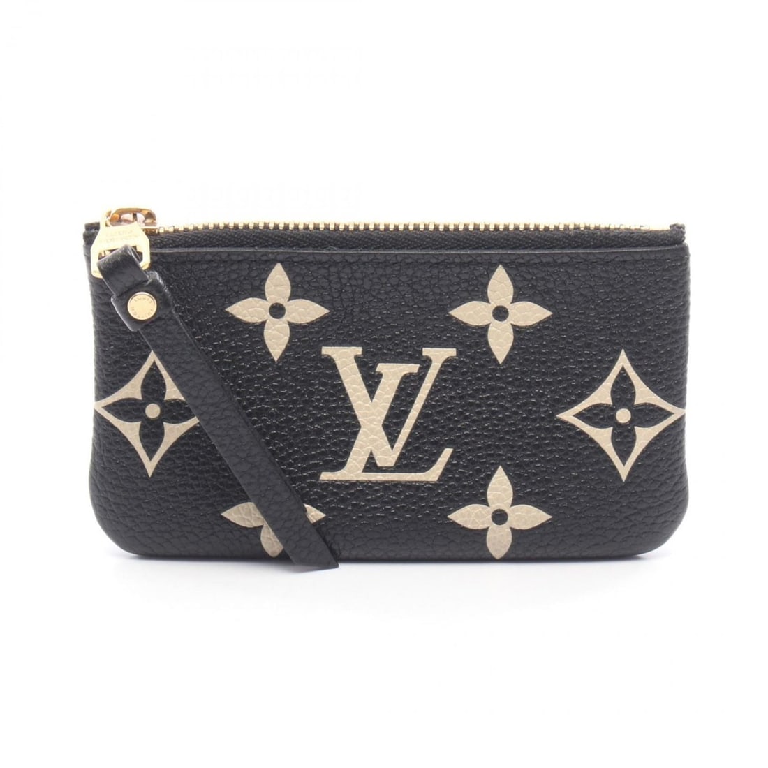 Louis Vuitton Monogram Empreinte Pochette Clé Two-Tone Wallet with Coin Purse, Leather, Black and (1 of 10)