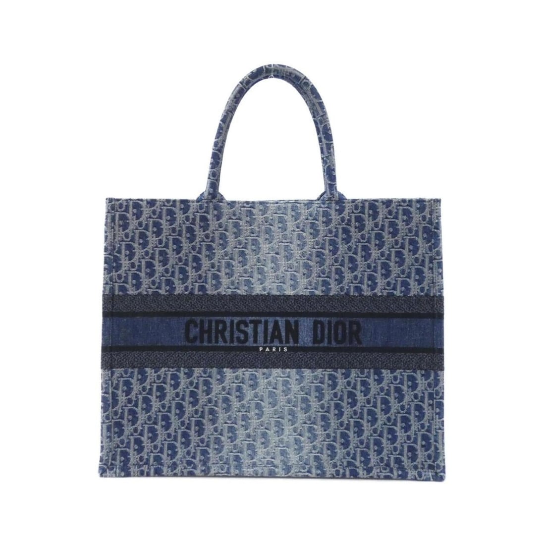Christian Dior DENIM DIOR OBLIQUE Book Tote Large M1286ZEGC Handbag (1 of 10)