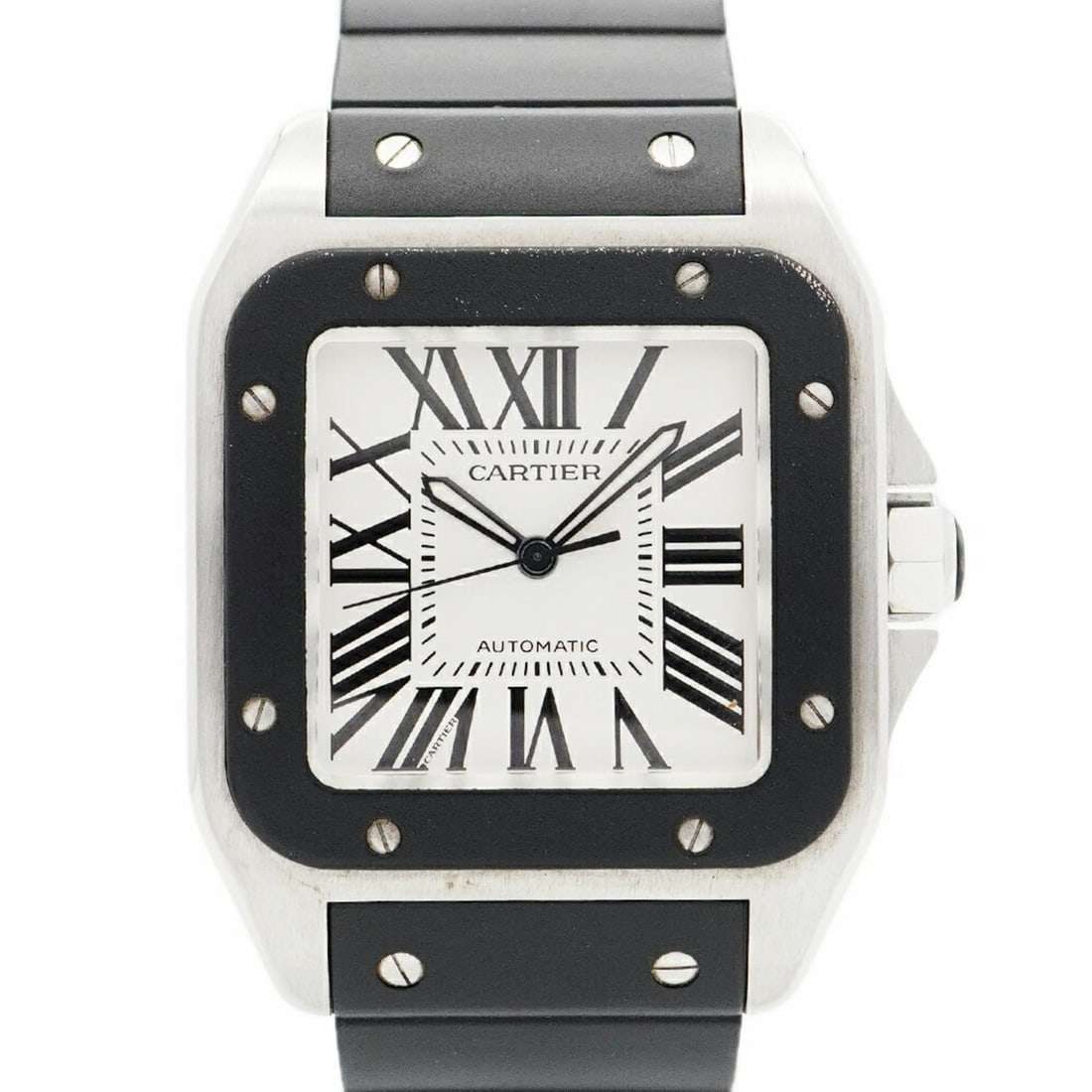Cartier Santos 100 W20121U2 Silver Dial Men's Watch (1 of 9)