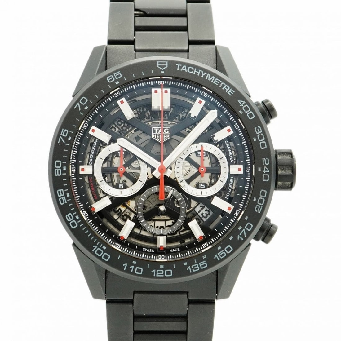 TAG Heuer Carrera CBG2A90 Skeleton Dial Men's Watch (1 of 10)
