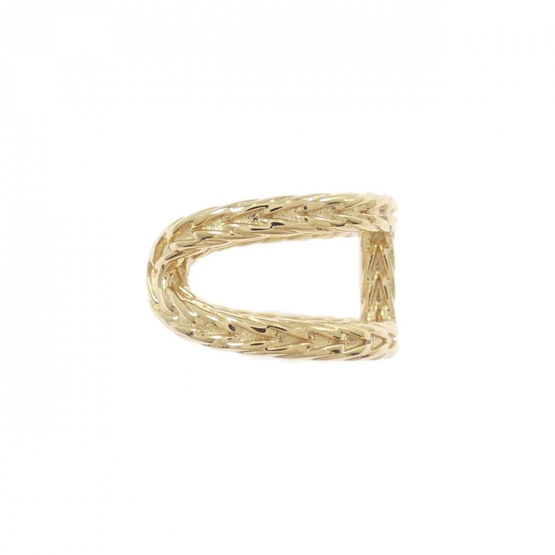 Hermes Danae ear cuff (single ear): --- Catalog ---Category: SizeSize (HxWxD): 8.80mm x 13.80mm / 0.35'' x 0.54''Category: DesignType: EarcuffColor: Yellow goldGender: WomenMaterial: Yellow gold (18K)Single earring: YesCategory: