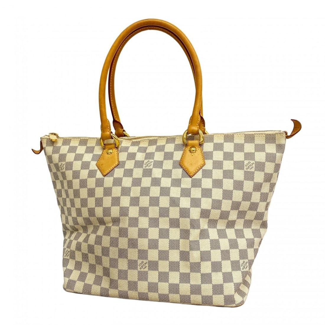 Louis Vuitton Damier Azur Saleya MM Handbag N51185 White Women's: --- Catalog ---Category: SizeSize (HxWxD): 28cm x 31cm x 19cm / 11.02'' x 12.2'' x 7.48''Category: DesignType: HandbagColor: WhiteGender: WomenCategory: GeneralMPN: N51185Brand: Louis Vuitton--- Item