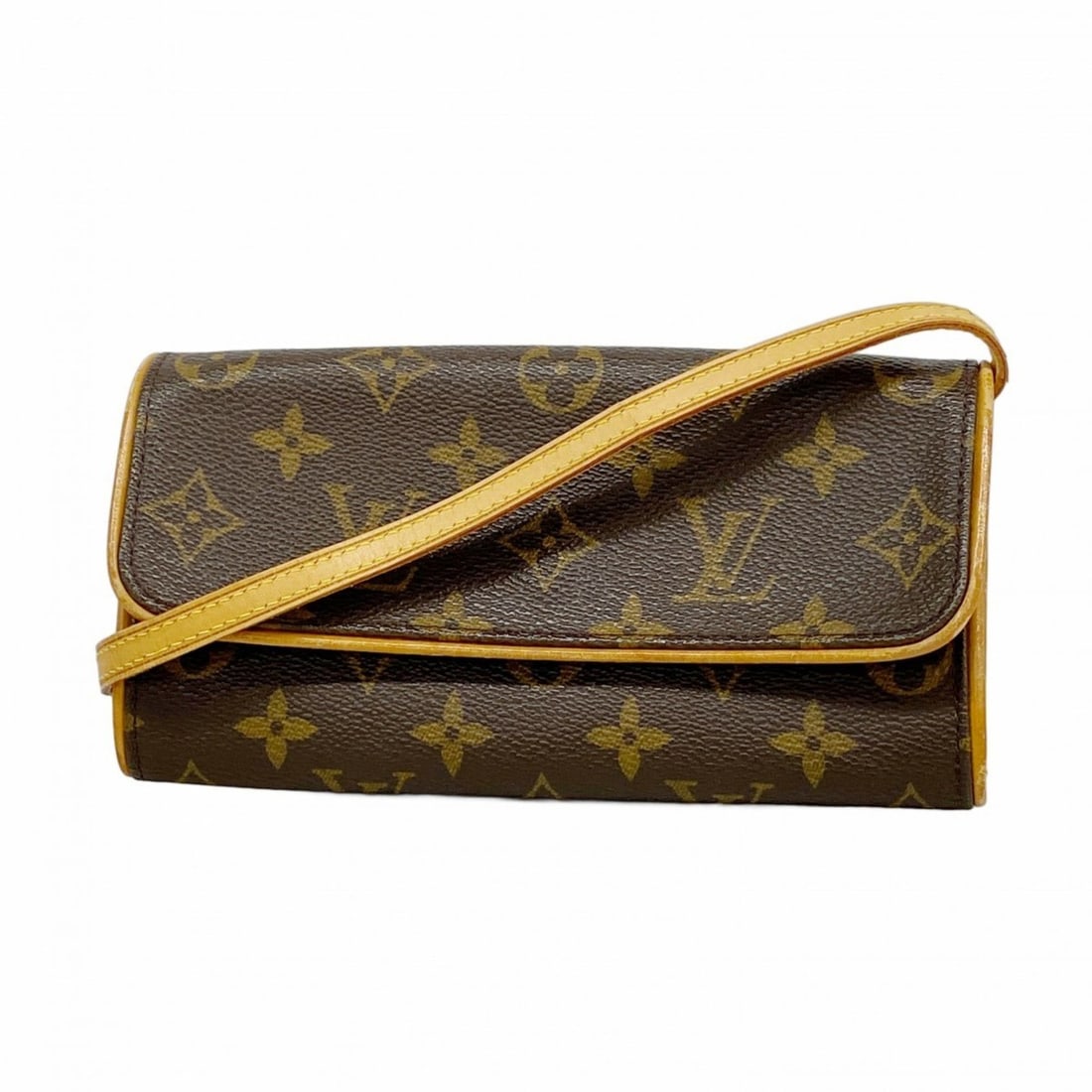 Louis Vuitton Monogram Pochette Twin PM Shoulder Bag M51854 Brown Women's (1 of 12)