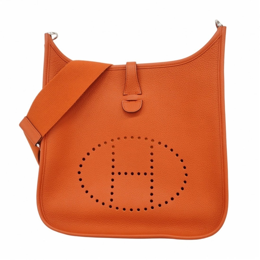 Hermes Hermès Evelyn 3PM Shoulder Bag, Taurillon Clemence Leather, Terre Battue, Z Stamp, Women's (1 of 10)