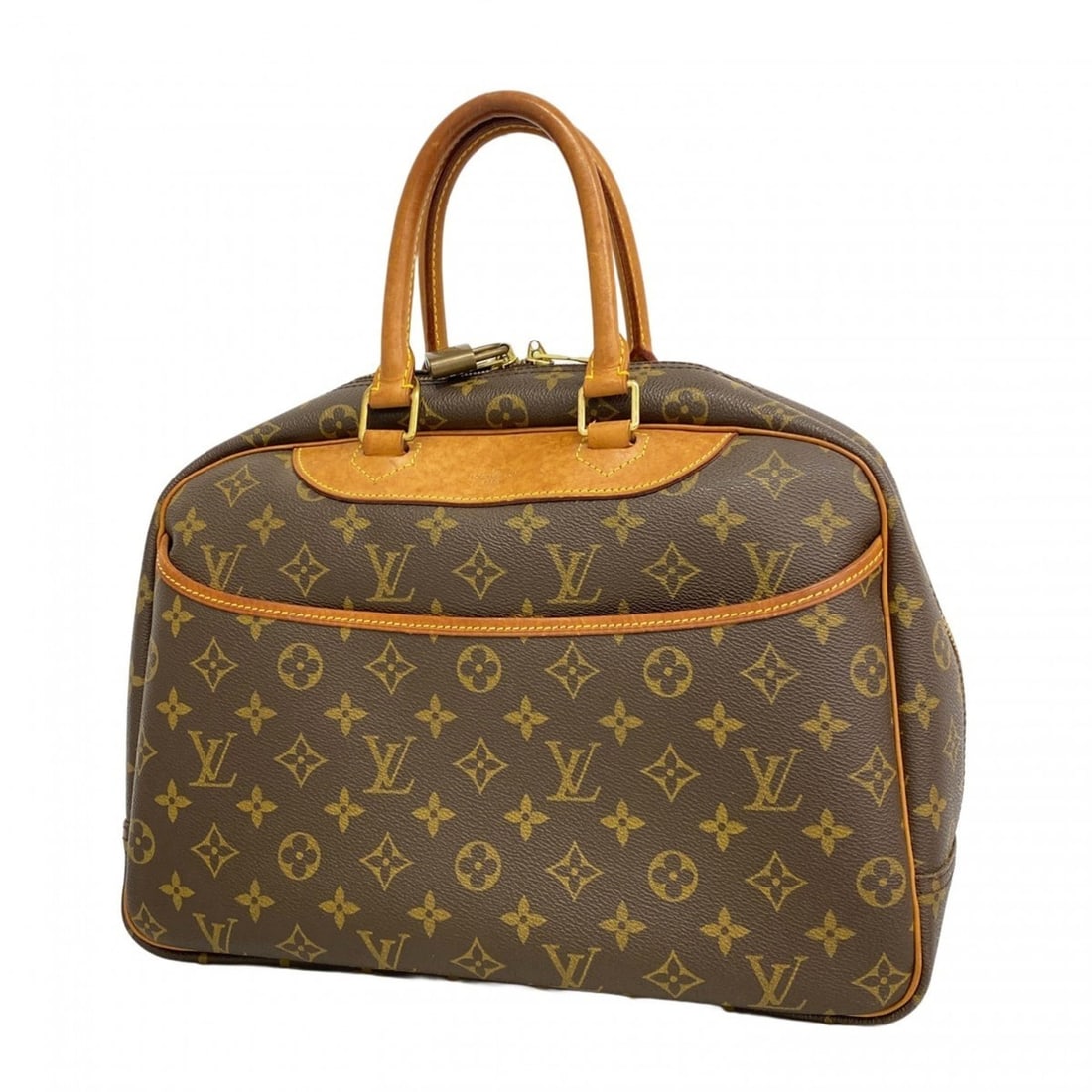 Louis Vuitton Monogram Deauville Handbag M47270 Brown Women's (1 of 12)