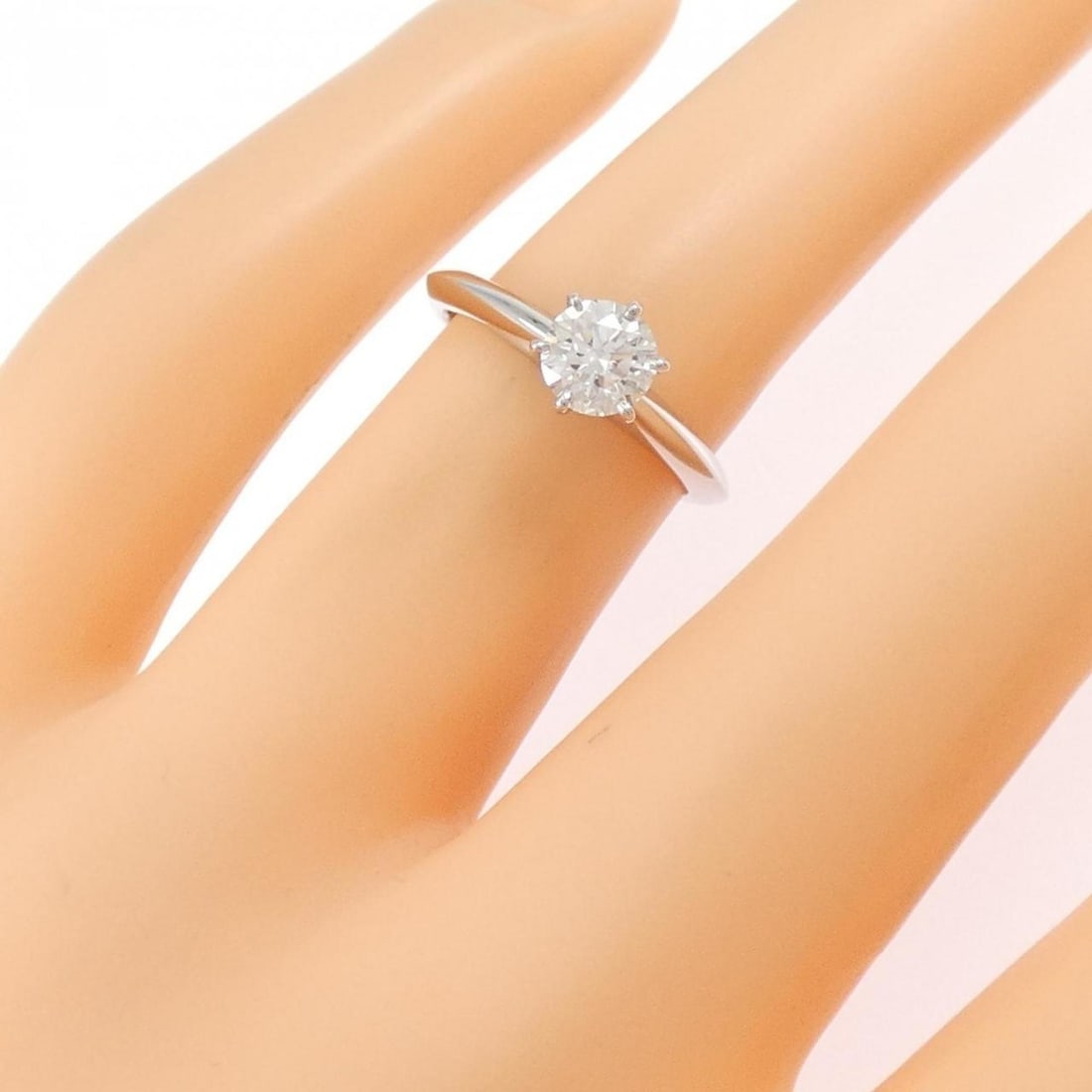 Tiffany Classic Solitaire Ring 0.51CT H VS1 3EXT - 5