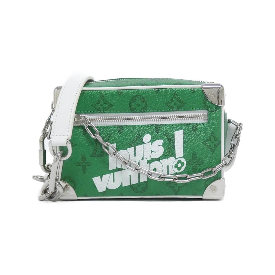 Louis Vuitton Monogram (Everyday LV) Mini Soft Trunk M80816 Shoulder Bag: --- Catalog ---Category: SizeSize (HxWxD): 13cm x 18cm x 8cm / 5.11'' x 7.08'' x 3.14''Category: DesignType: Shoulder bagColor: Green, VertGender: Women,MenMaterial: Coated canvas Category: