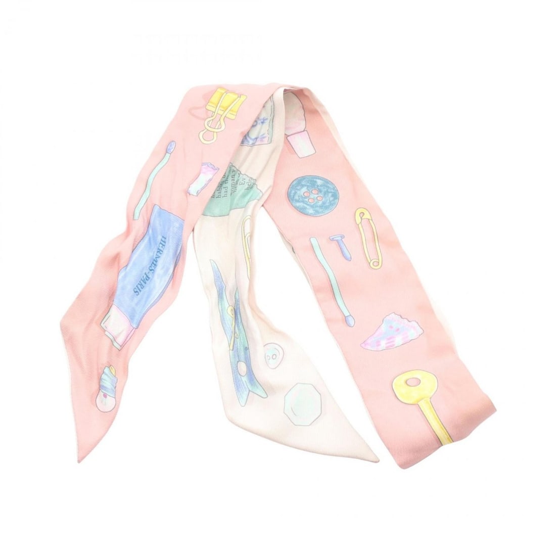 Hermes Hermès Twilly In the Pocket Scarf, Silk, Women's, Pink, Beige, Multicolor: --- Catalog ---Category: SizeSize (LxW): 86cm x 5cm / 33.85'' x 1.96''Category: DesignType: ScarfColor: Beige, Multi-color, PinkGender: WomenMaterial: Silk Category: GeneralBrand: Hermes--- Item List