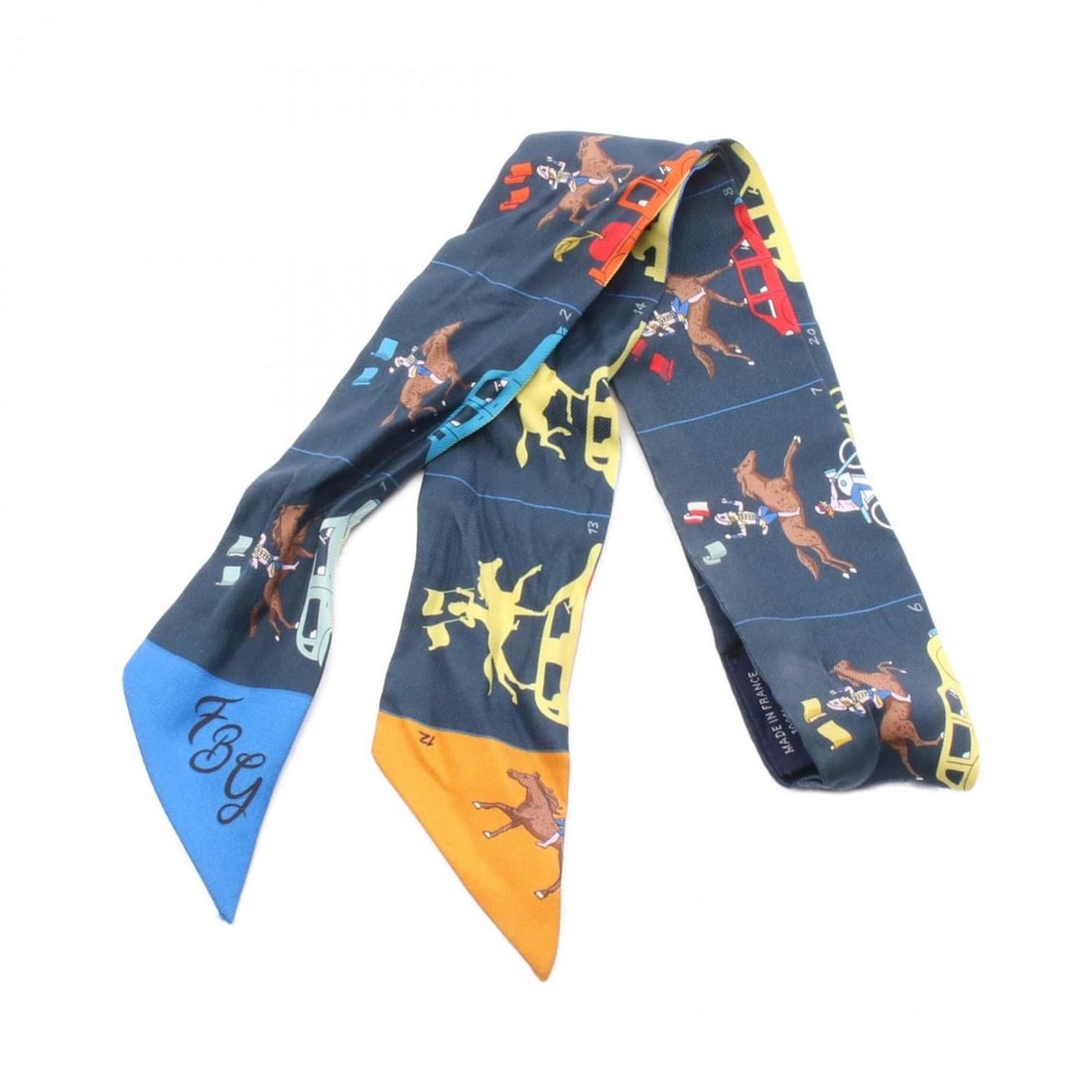 Hermès HERMES Twilly PARADE Scarf/Muffler, Silk, Women's, Navy Blue, Multicolor: --- Catalog ---Category: SizeSize (LxW): 86.5cm x 5cm / 34.05'' x 1.96''Category: DesignType: ScarfColor: Multi-color, NavyGender: WomenMaterial: Silk Category: GeneralBrand: Hermes--- Item List