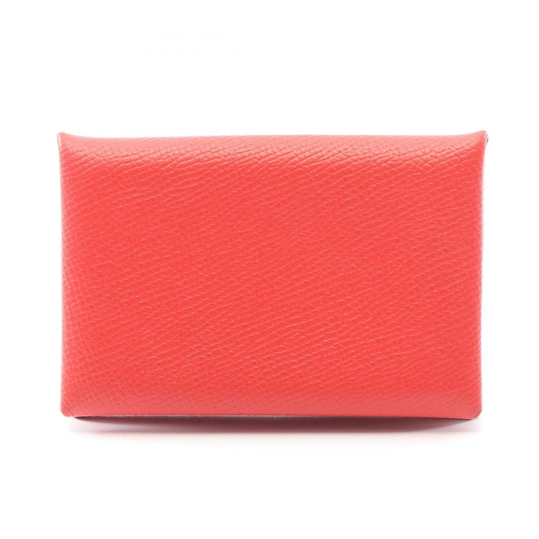 Hermes Hermès Calvi Verso wallet, coin purse, leather Epsom leather, women's, red, Rose Jaipur (1 of 9)