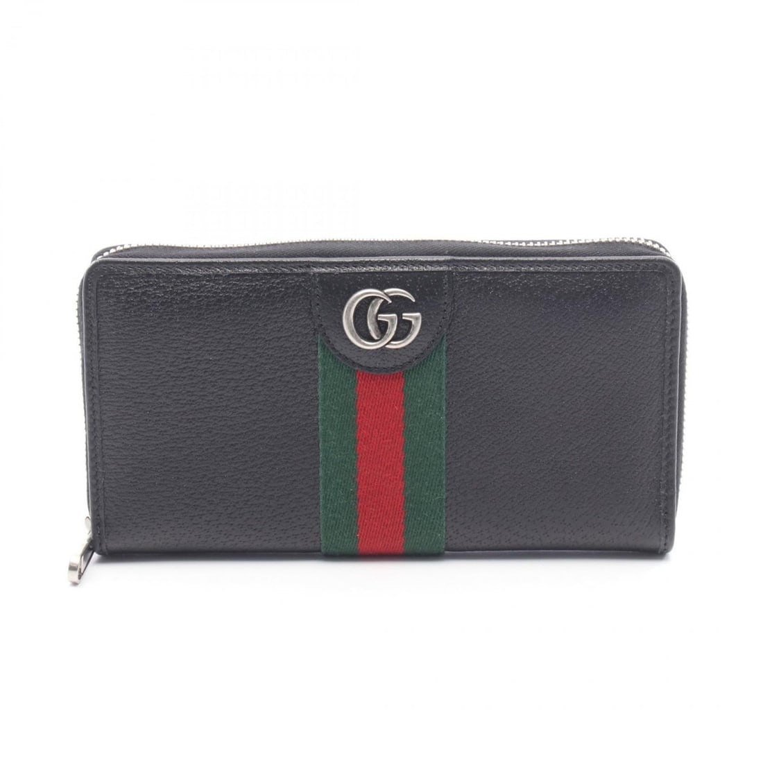 Gucci Ophidia Round Long Wallet, Leather, Men's, Black, 834694 (1 of 8)