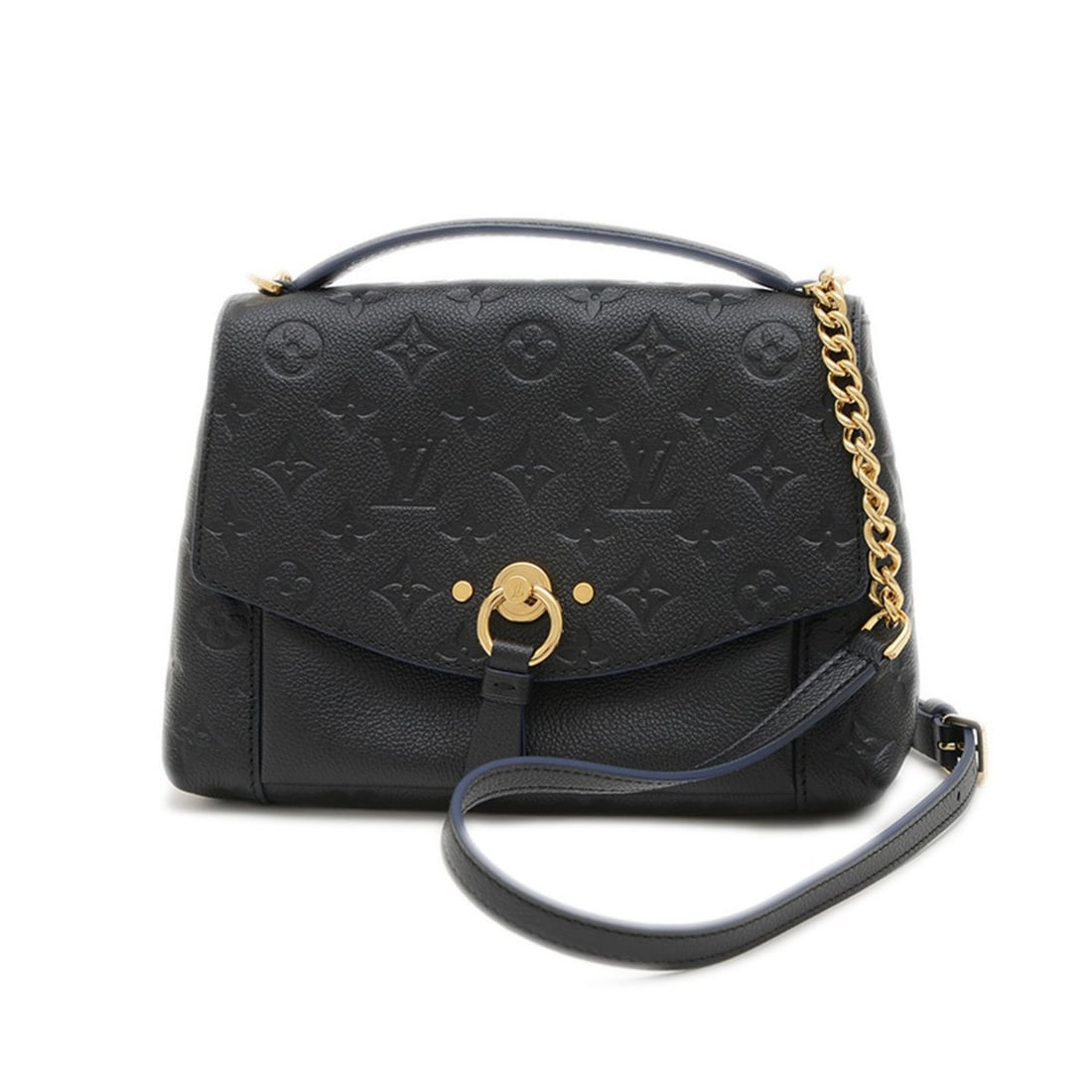 Louis Vuitton Monogram Empreinte Blanche BB Handbag/Shoulder Bag Noir M43624 (1 of 7)