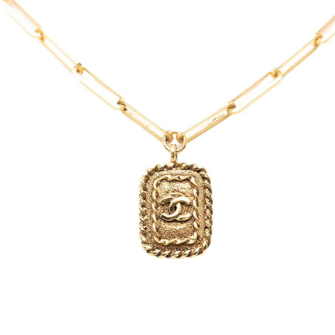 Chanel Coco Mark Necklace, Gold Plated, Women's, CHANEL (1 of 13)