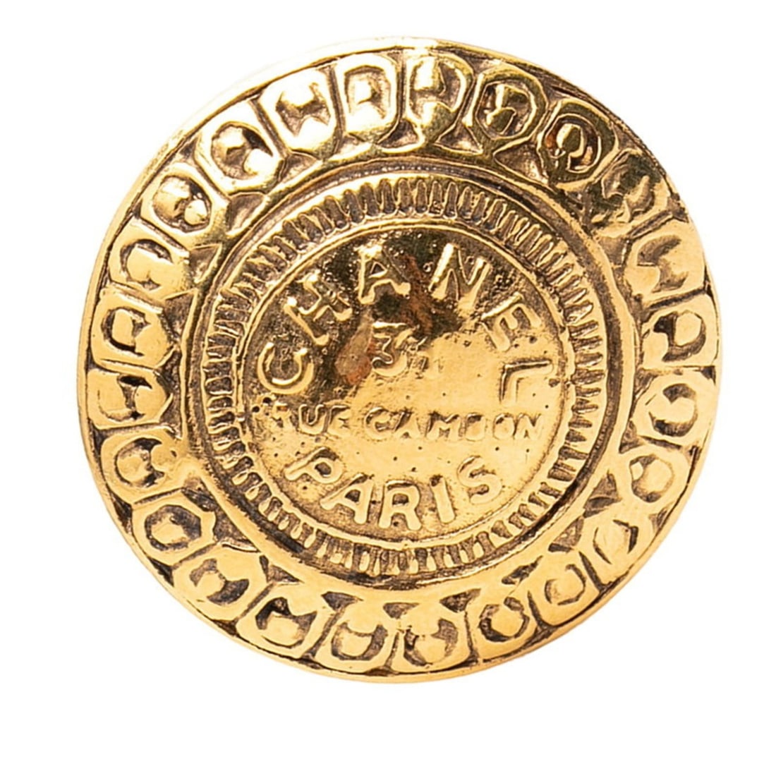 CHANEL Coco Mark 31 RUE CAMBON PARIS Brooch, Gold Plated, Women's (1 of 16)