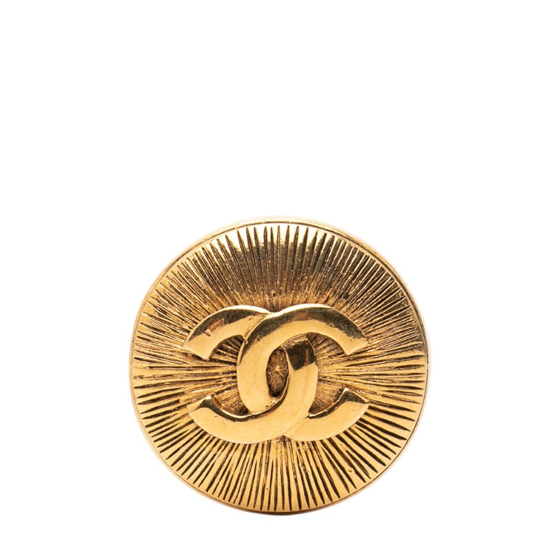 Chanel Coco Mark Brooch, Gold Plated, Women's, CHANEL (1 of 14)