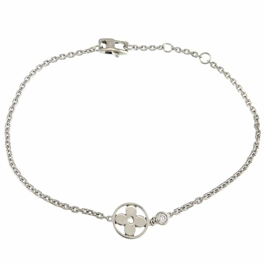 Louis Vuitton Monogram Idylle Diamond Bracelet, 17.5cm, 18K White Gold (750) (1 of 15)