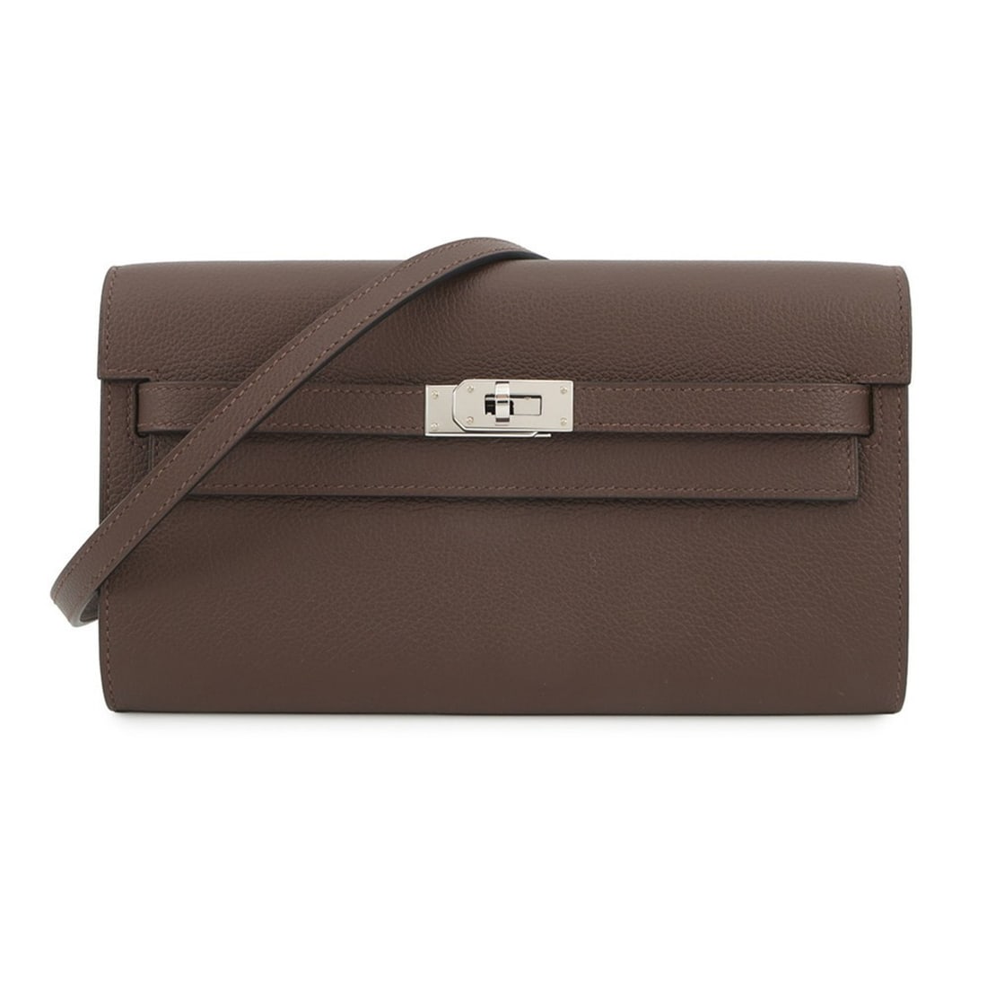 Hermes Hermès Kelly Wallet Long To Go Mocha/Evercolor K Stamp (1 of 15)