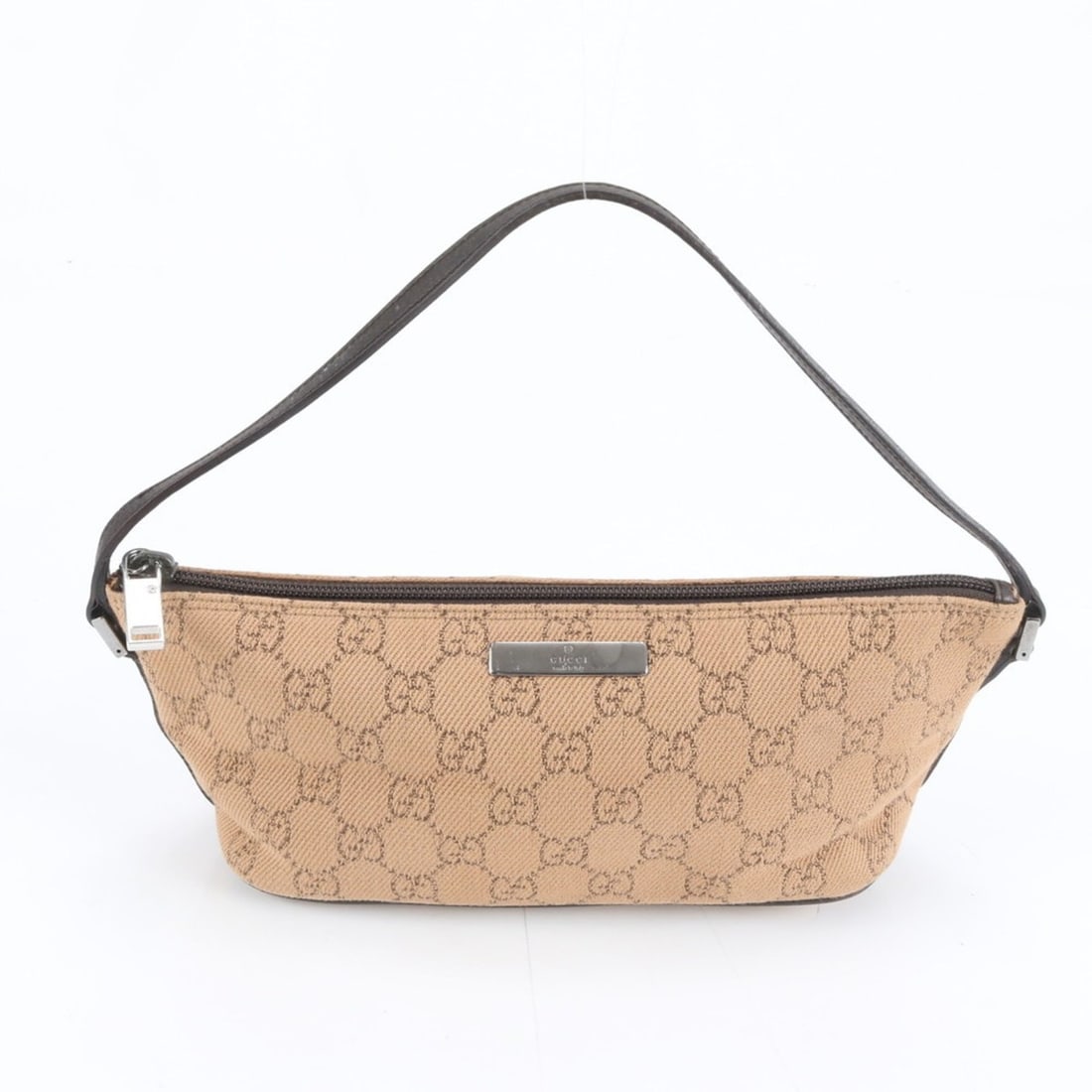 Gucci GG Canvas 07198 Leather Handbag Accessory Pouch Brown Tote Bag for Women (1 of 11)