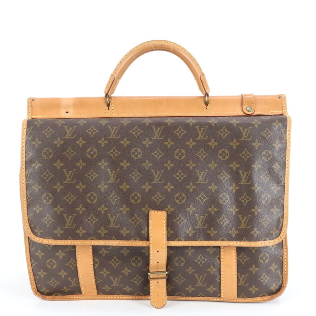 Louis Vuitton Monogram Sac Kleber M58122 Leather Boston Bag for Men (1 of 15)