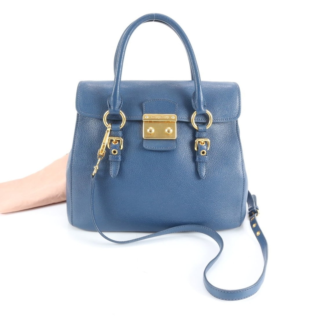 Miu Miu Miu Madras Leather 2-Way Shoulder Bag, Crossbody Handbag, Tote Bag for Women: --- Catalog ---Category: SizeSize (HxWxD): 26cm x 32cm x 14cm / 10.23'' x 12.59'' x 5.51''Strap Length: 112cm / 44.09''Handle Length: 43cm / 16.92''Category: DesignType: Handbag, Shoulder bag, Tote ba
