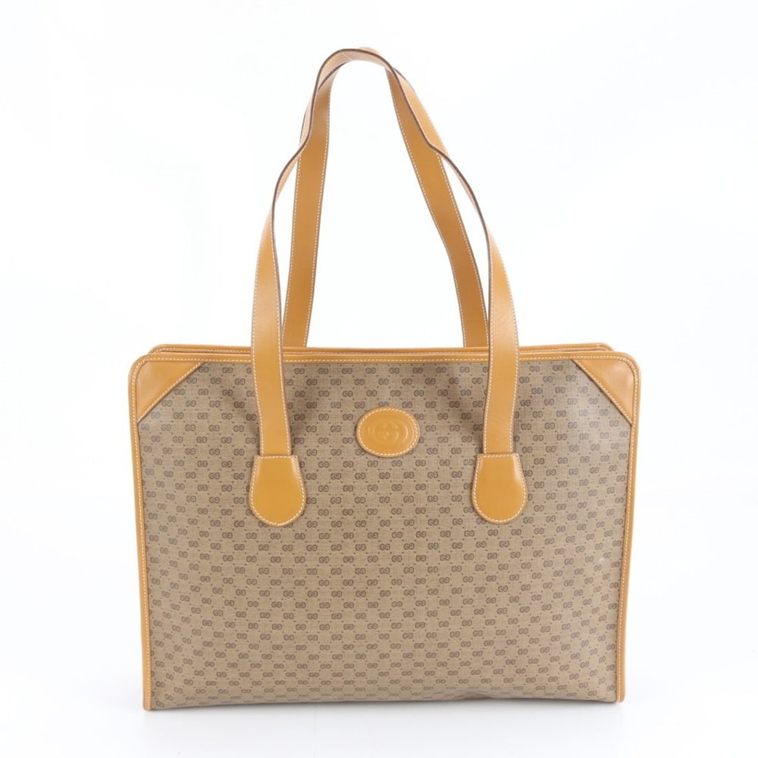 Gucci Micro GG Leather Tote Bag/Shoulder Bag, Brown, Men's: --- Catalog ---Category: SizeSize (HxWxD): 30cm x 41cm x 10cm / 11.81'' x 16.14'' x 3.93''Strap Length: 70cm / 27.55''Category: DesignType: Shoulder bag, Tote bagColor: BrownGender: MenMaterial: Leath