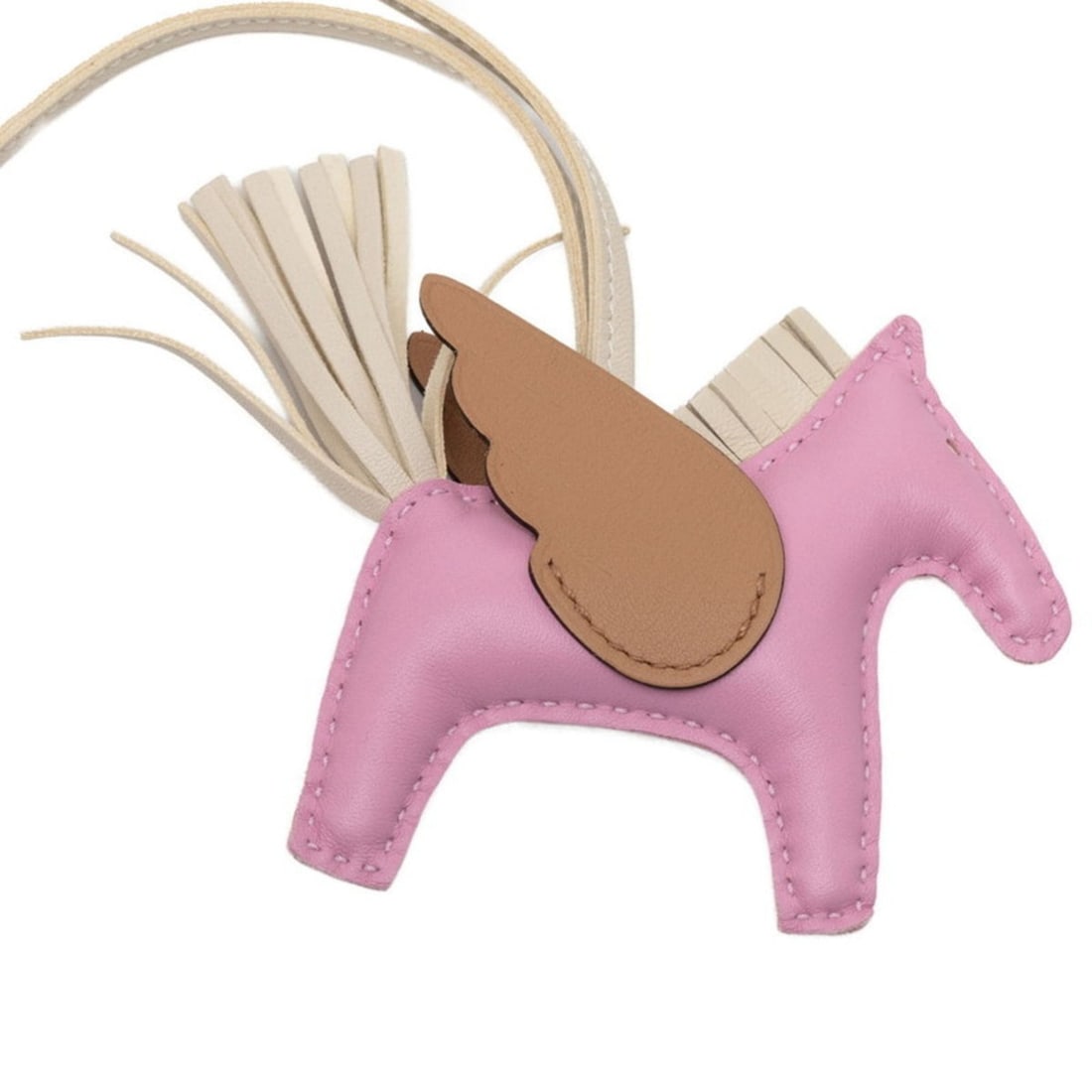 Hermès Rodeo Pegasus PM Accessory Bag Charm Keychain Mauve Silvestre Chai Clé Anjou Milo Women's: --- Catalog ---Category: DesignType: Handbag charmGender: WomenMaterial: Agneau MiloCategory: GeneralBrand: Hermes--- Item List ---Section: ConditionRanking: Rank A Used - A few traces of usage, some