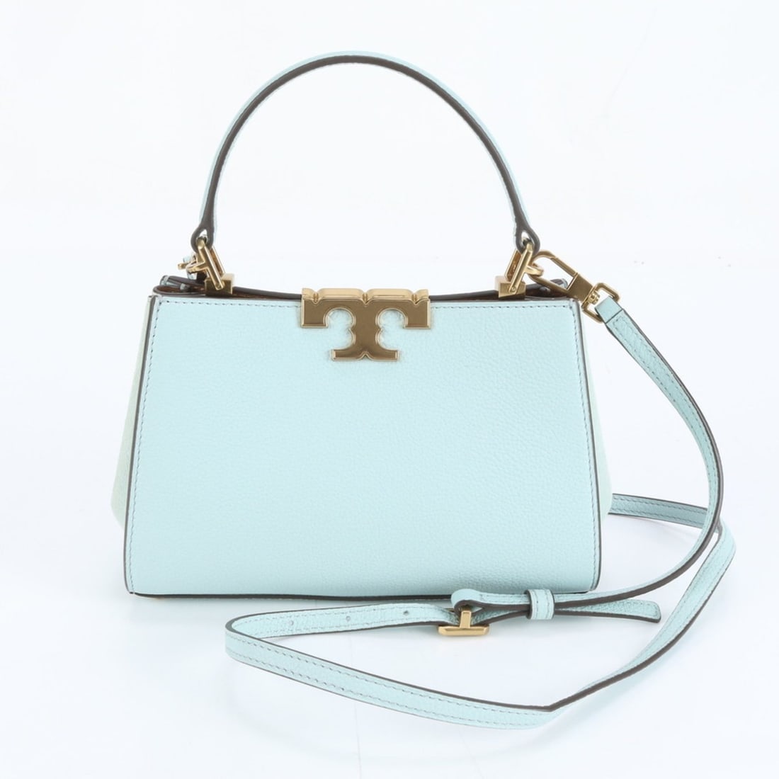 Tory Burch Eleanor Mini Satchel Leather 2-Way Shoulder Bag, Handbag, Tote Bag for Women (1 of 13)