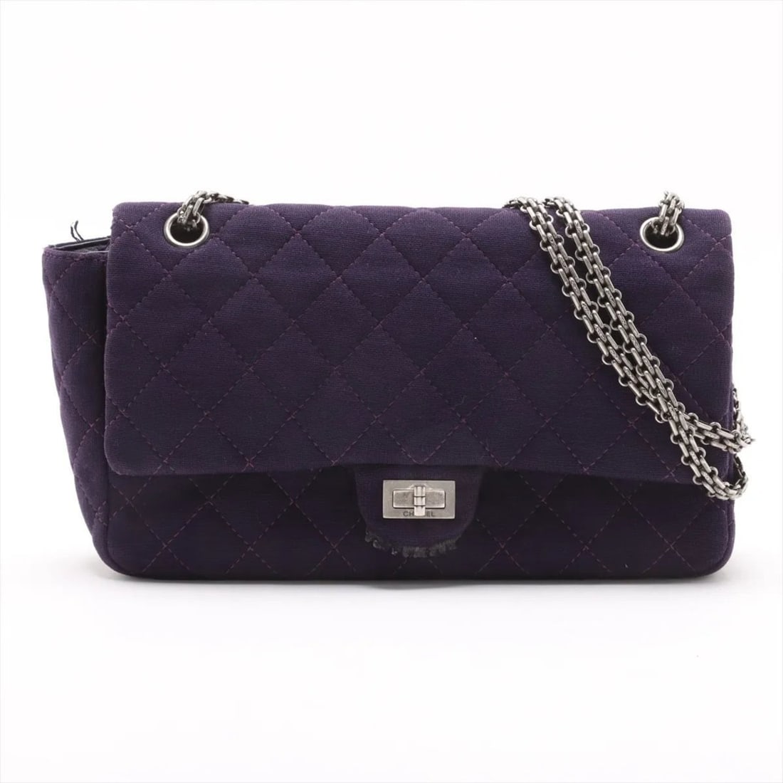 Chanel Matelasse 2.55 Leather 2-Way Chain Shoulder Bag for Women with Serial Seal: --- Catalog ---Category: SizeSize (HxWxD): 16cm x 28cm x 8cm / 6.29'' x 11.02'' x 3.14''Category: DesignType: Shoulder bagColor: PurpleGender: WomenMaterial: Leather , Canvas Category: GeneralLine: Ma