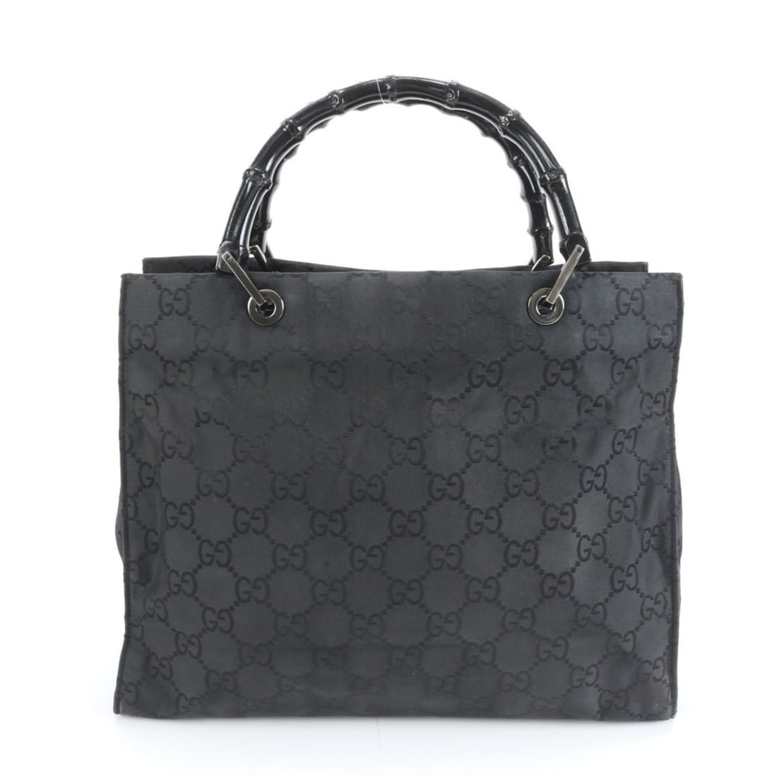 Gucci Bamboo GG Nylon 002 1010 Tote Bag Shoulder Handbag Black Women's: --- Catalog ---Category: SizeSize (HxWxD): 27cm x 34cm x 12cm / 10.62'' x 13.38'' x 4.72''Strap Length: 38cm / 14.96''Category: DesignType: Handbag, Shoulder bag, Tote bagColor: BlackGender: WomenCate
