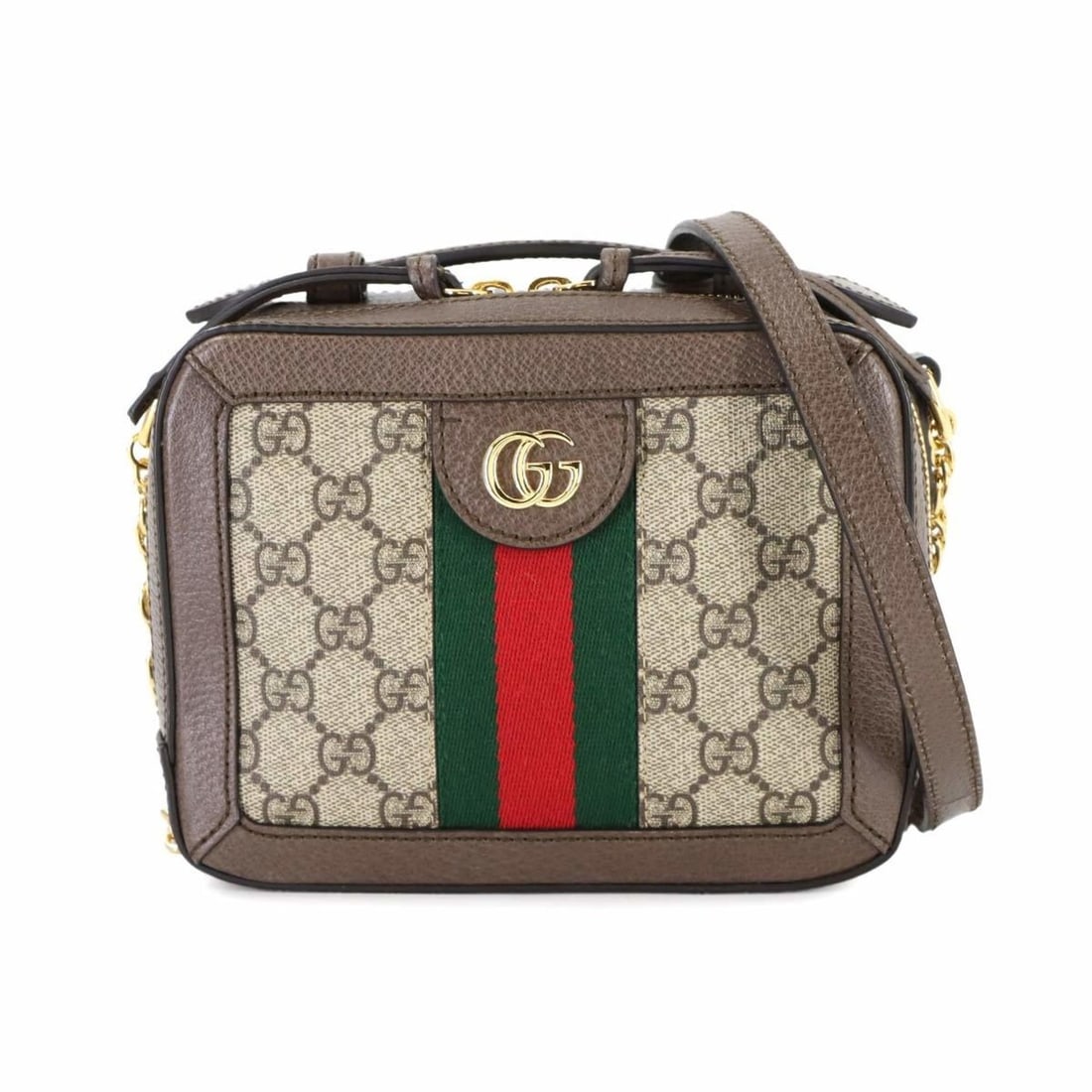 Gucci Ophidia 2-way hand/shoulder bag in GG Supreme canvas and leather, beige brown, 602576. (1 of 18)