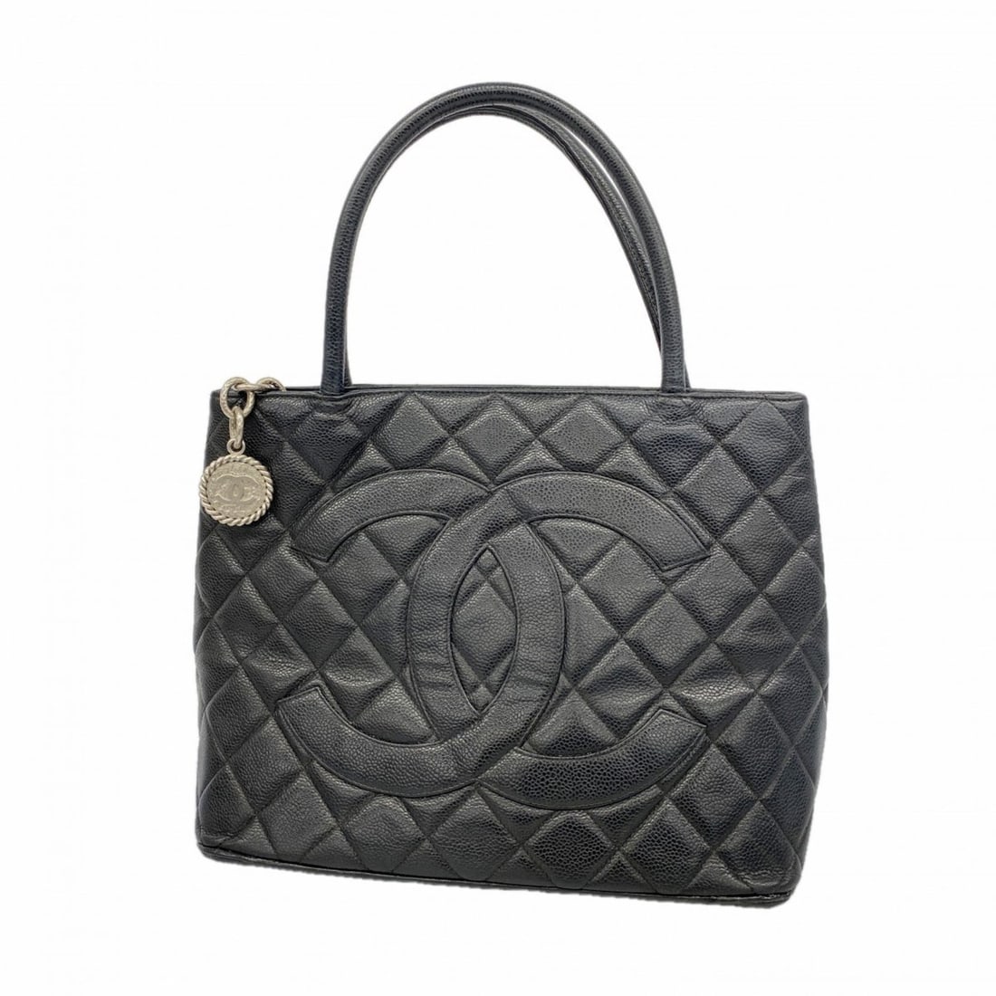 Chanel Reissue Tote Bag, Caviar Skin, Black, Women's, P2284133 (1 of 16)
