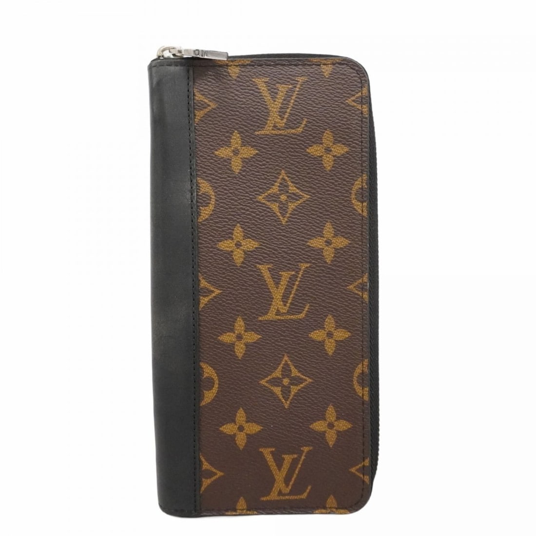 Louis Vuitton Monogram Macassar Zippy Wallet Vertical M60109 Brown Men's Long P2283897 (1 of 13)