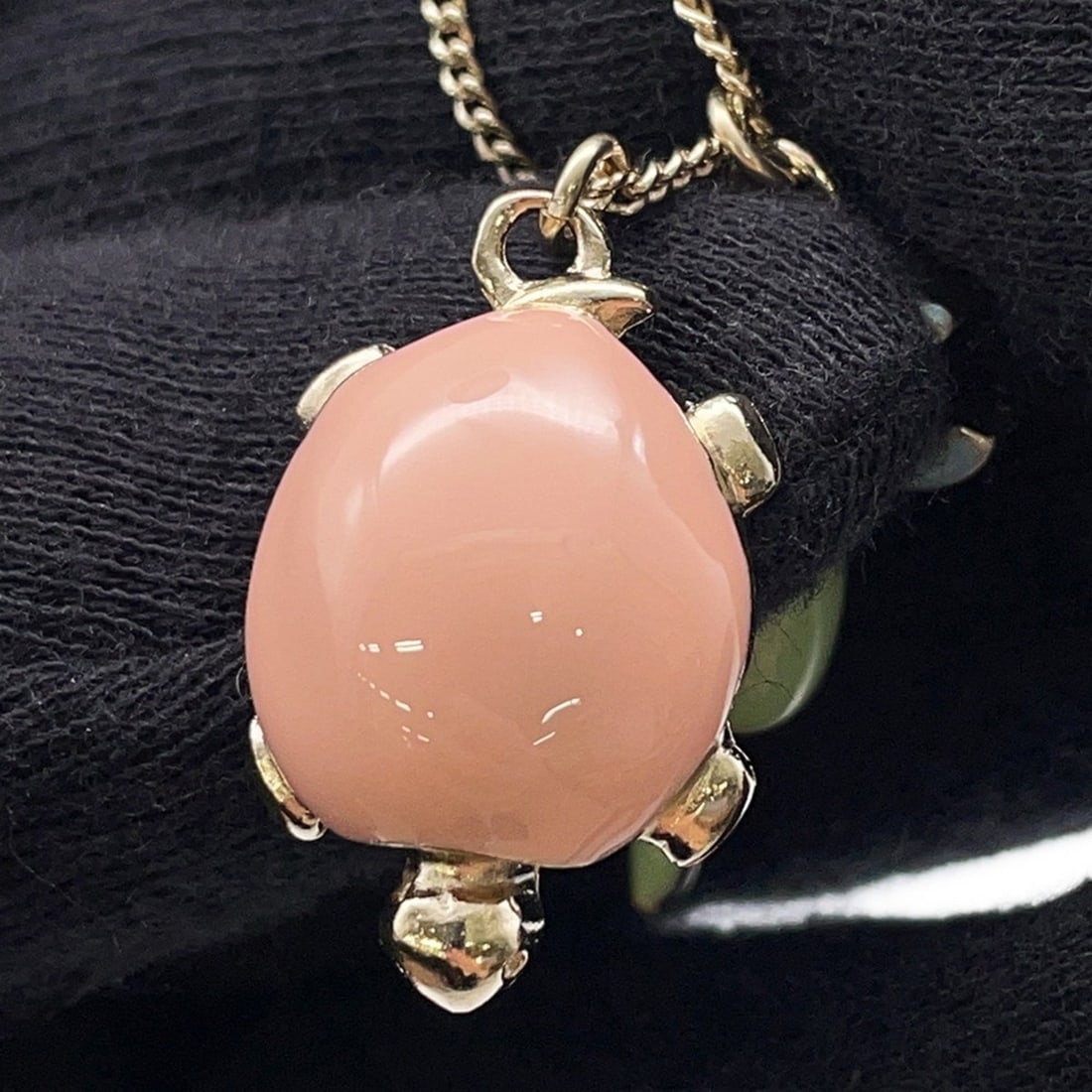 Chanel Coco Mark Turtle Ribbon Necklace CHANEL - 6