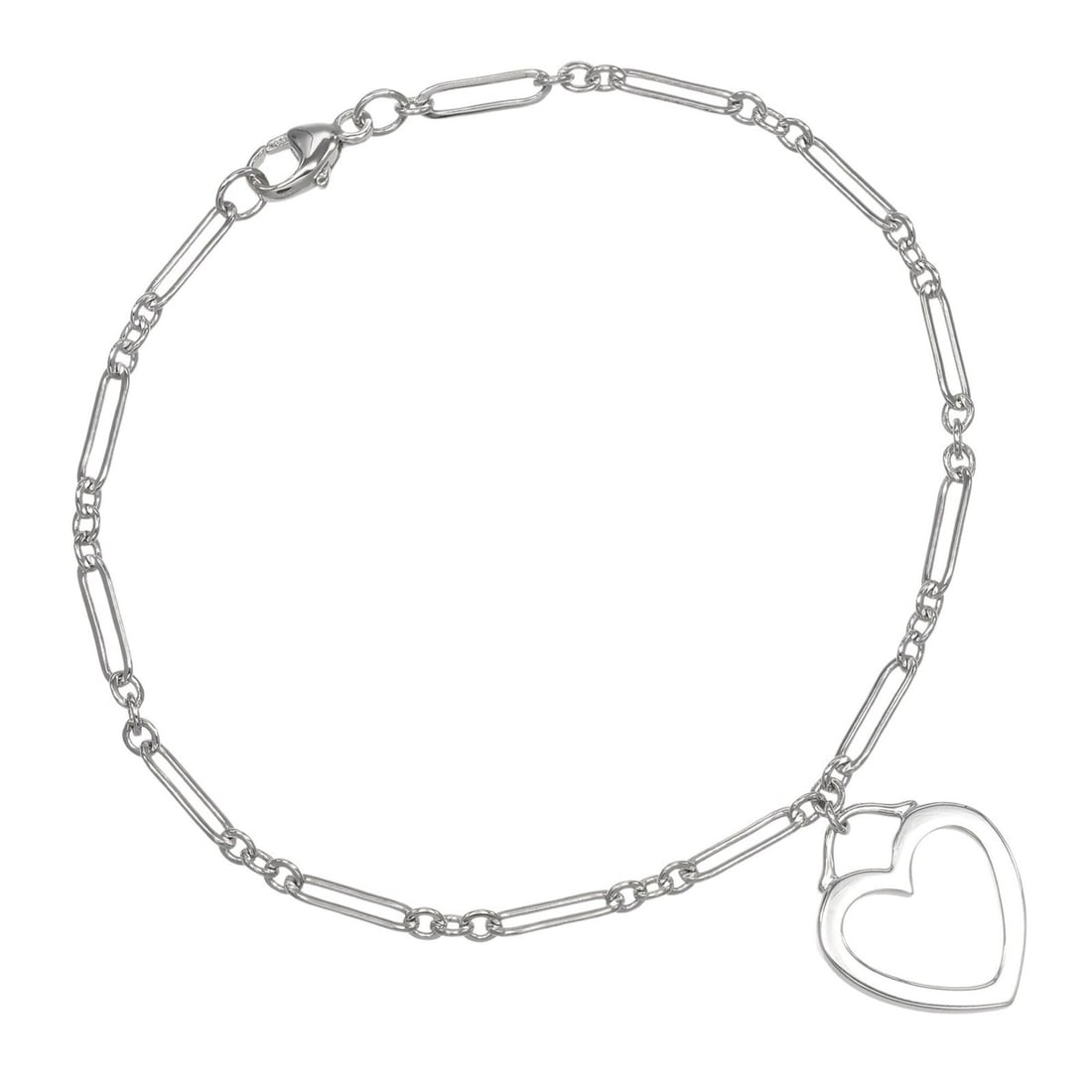 Tiffany & Co. Sentimental Heart Bracelet, 18K White Gold, Approx. 4.37g: --- Catalog ---Category: SizeLength: 17.5cm / 6.88''Weight: 4.37g / 0.15oz.Category: DesignType: Charm braceletMetal: White GoldGender: WomenMetal Purity: 18KCategory: GeneralBrand: Tiffany--- Item Li