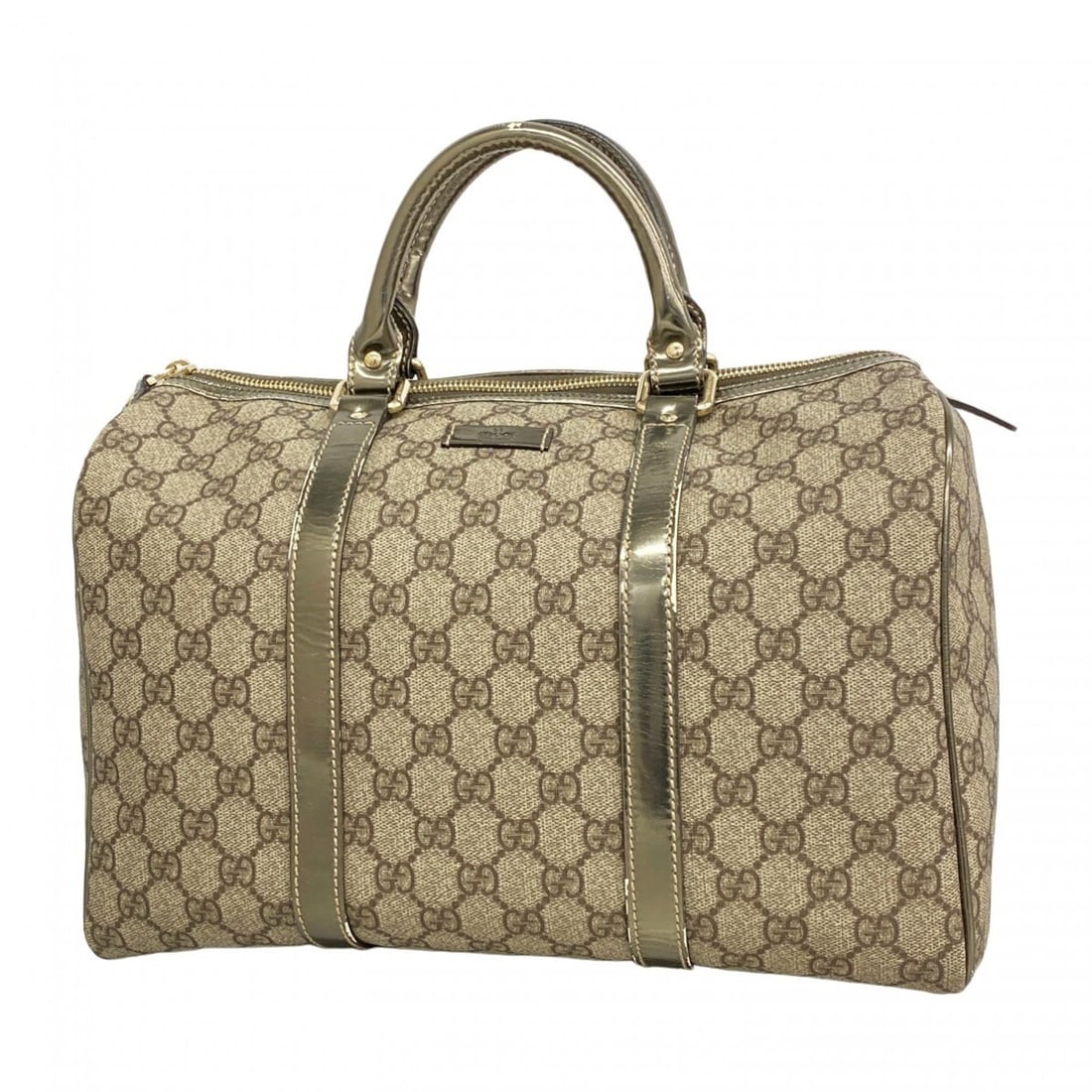 Gucci GG Supreme handbag 193603 brown champagne women's: --- Catalog ---Category: SizeSize (HxWxD): 21.5cm x 32cm x 17cm / 8.46'' x 12.59'' x 6.69''Category: DesignType: HandbagColor: BrownGender: WomenMaterial: PVC Hardware Color: Champagne goldCategory: G