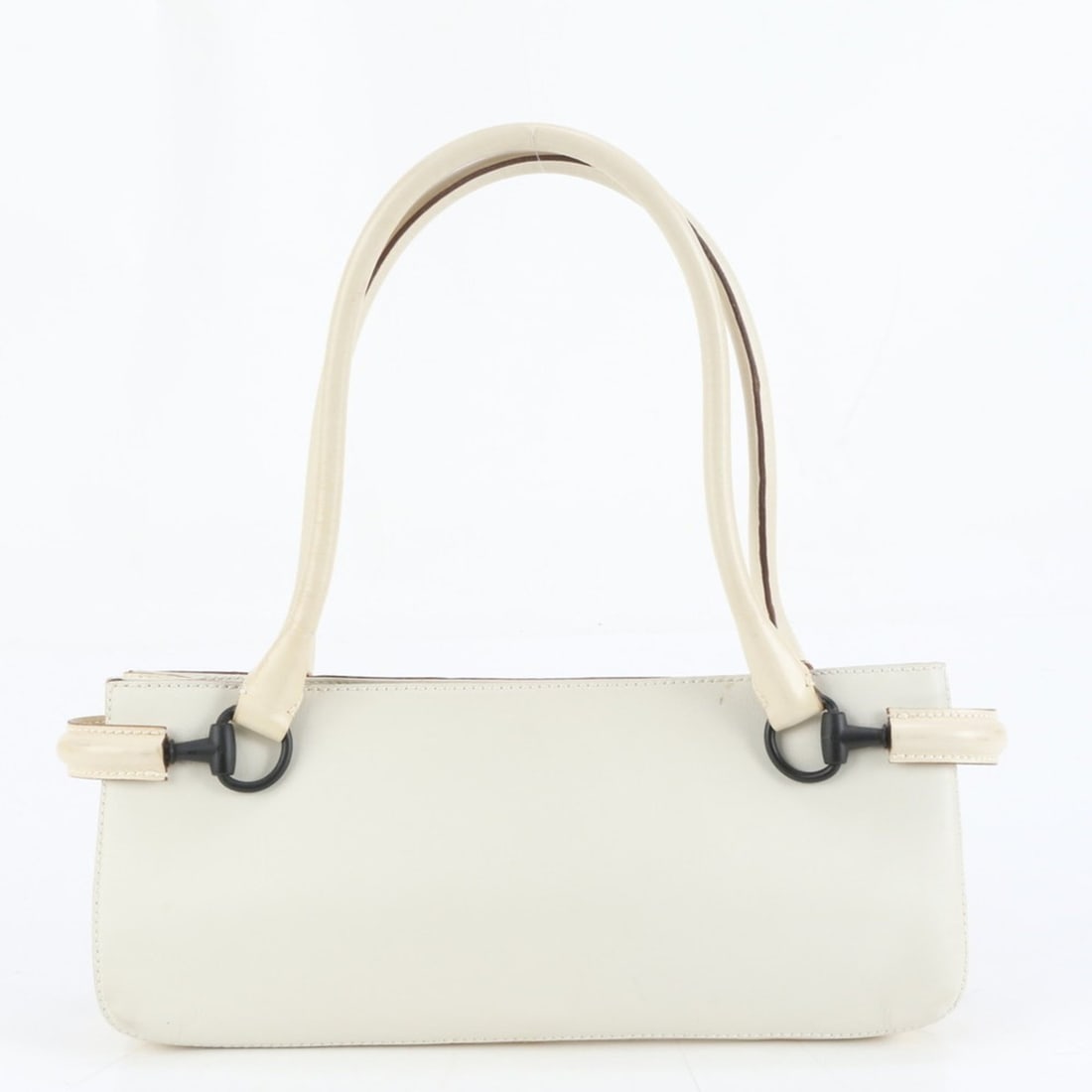 Gucci Horsebit 101345 Leather Shoulder Bag/Handbag Ivory Women's (1 of 10)