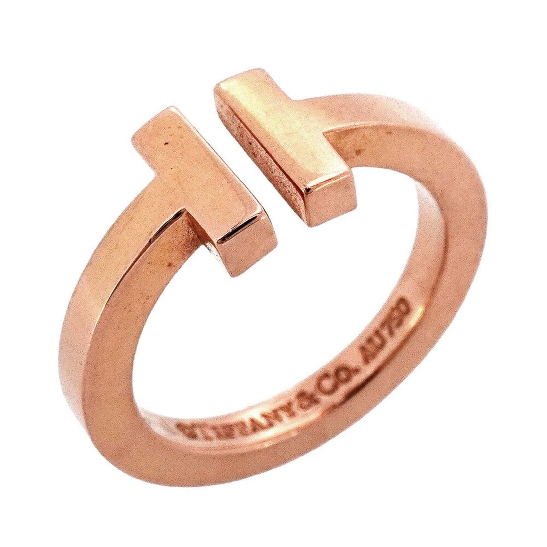 Tiffany T-Square Ring, 18K Pink Gold, Size 10.5, Women's: --- Catalog ---Category: SizeJP Size: 10.5US Size: 5.5Category: DesignType: Band ringGender: WomenMaterial: Pink gold (18K)Category: GeneralBrand: Tiffany--- Item List ---Section: ConditionRanking: Ra