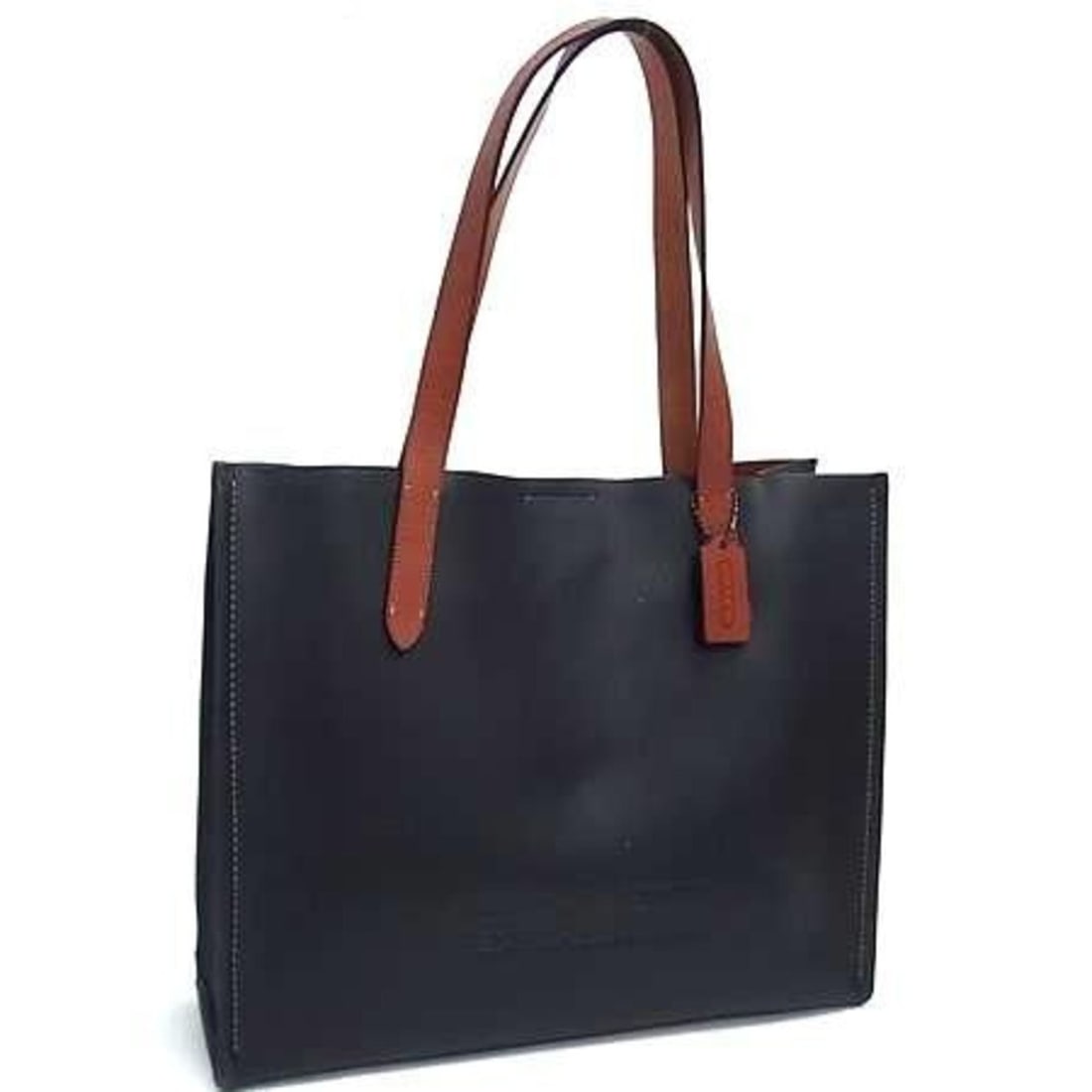 COACH Tote Bag Related CH756 Black Brown Leather Men's Women's (1 of 12)