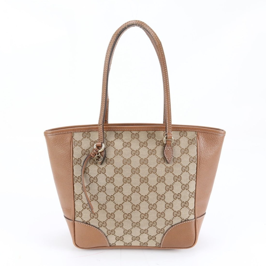 Gucci GG Canvas Bree 353119 Leather Tote Bag Shoulder Handbag Brown Women's (1 of 15)