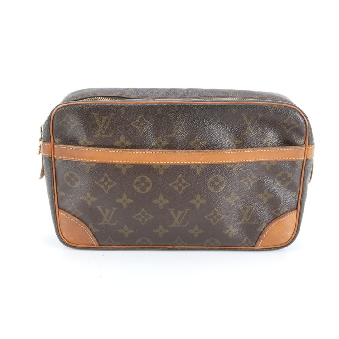 Louis Vuitton Monogram Compiègne 28 M51845 Leather Second Bag/Clutch/Pouch for Men (1 of 10)