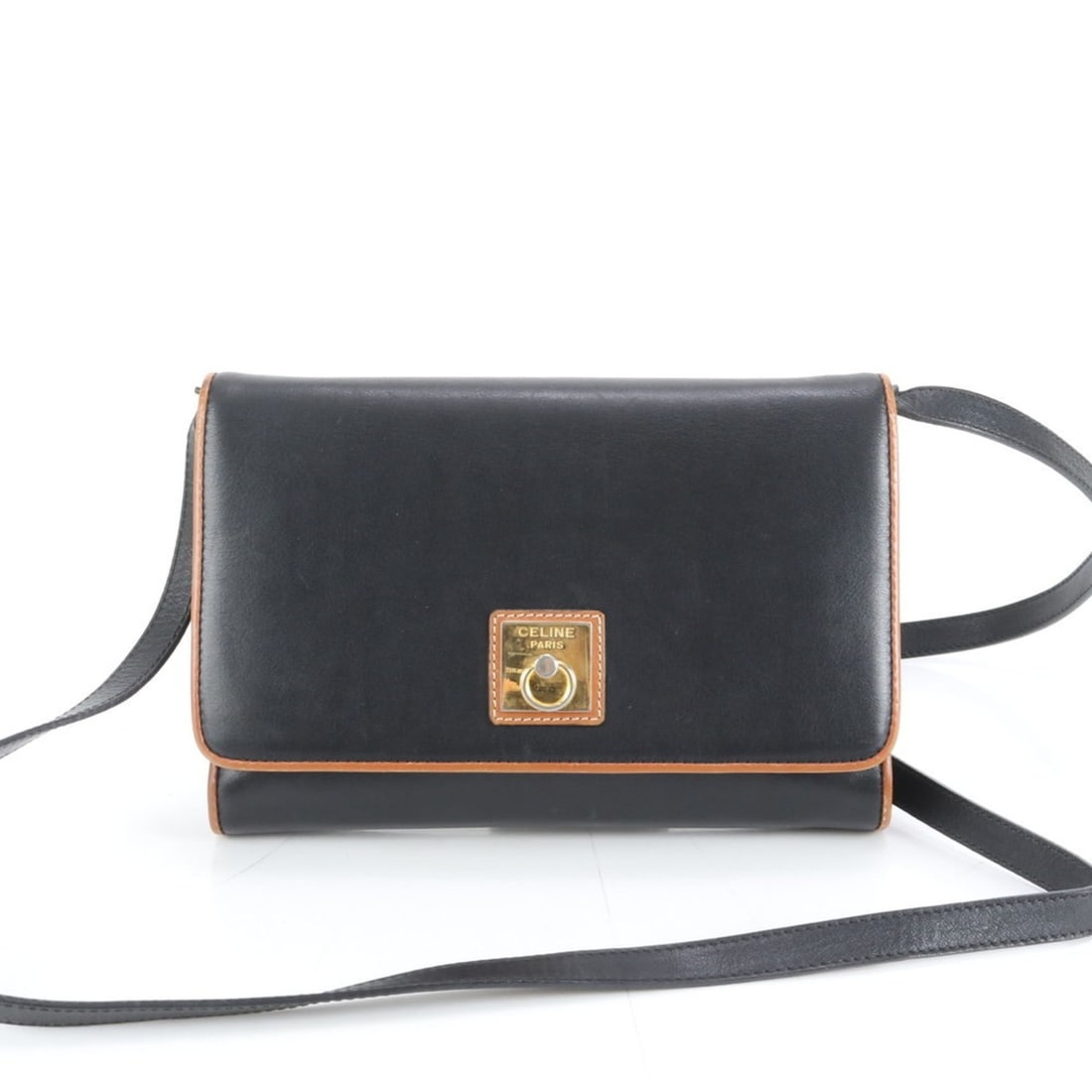 Celine Leather Crossbody Shoulder Bag in Black for Women (1 of 8)