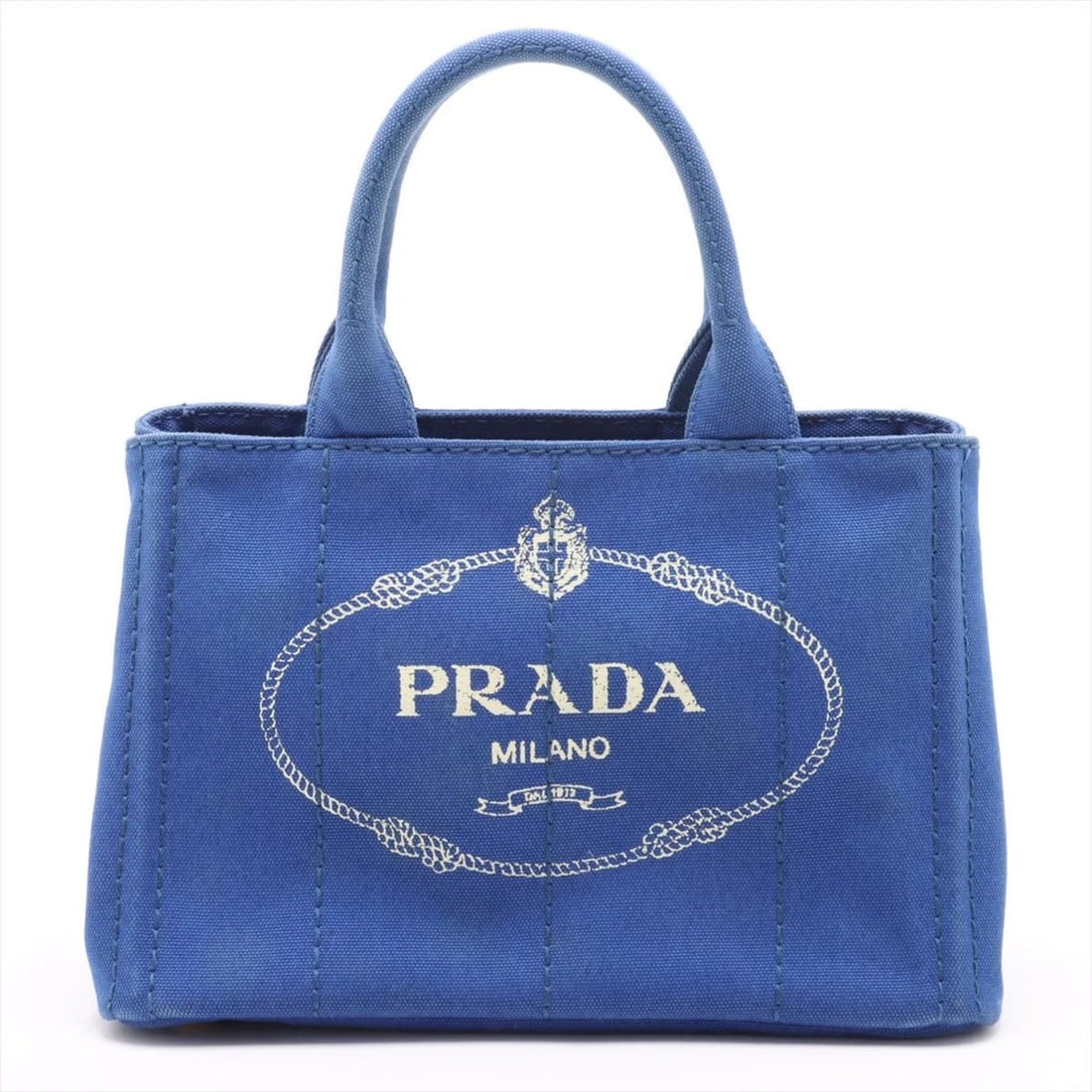Prada Canapa Blue Handbag Tote Bag for Women (1 of 15)
