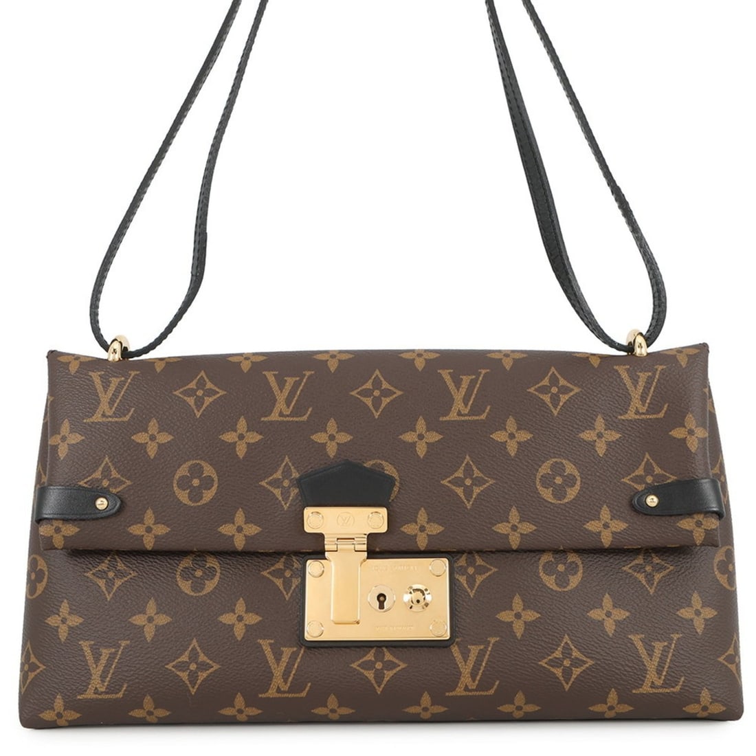 Louis Vuitton Monogram Sac Triangle Handbag M41693 LOUIS VUITTON 2-way Black (1 of 17)