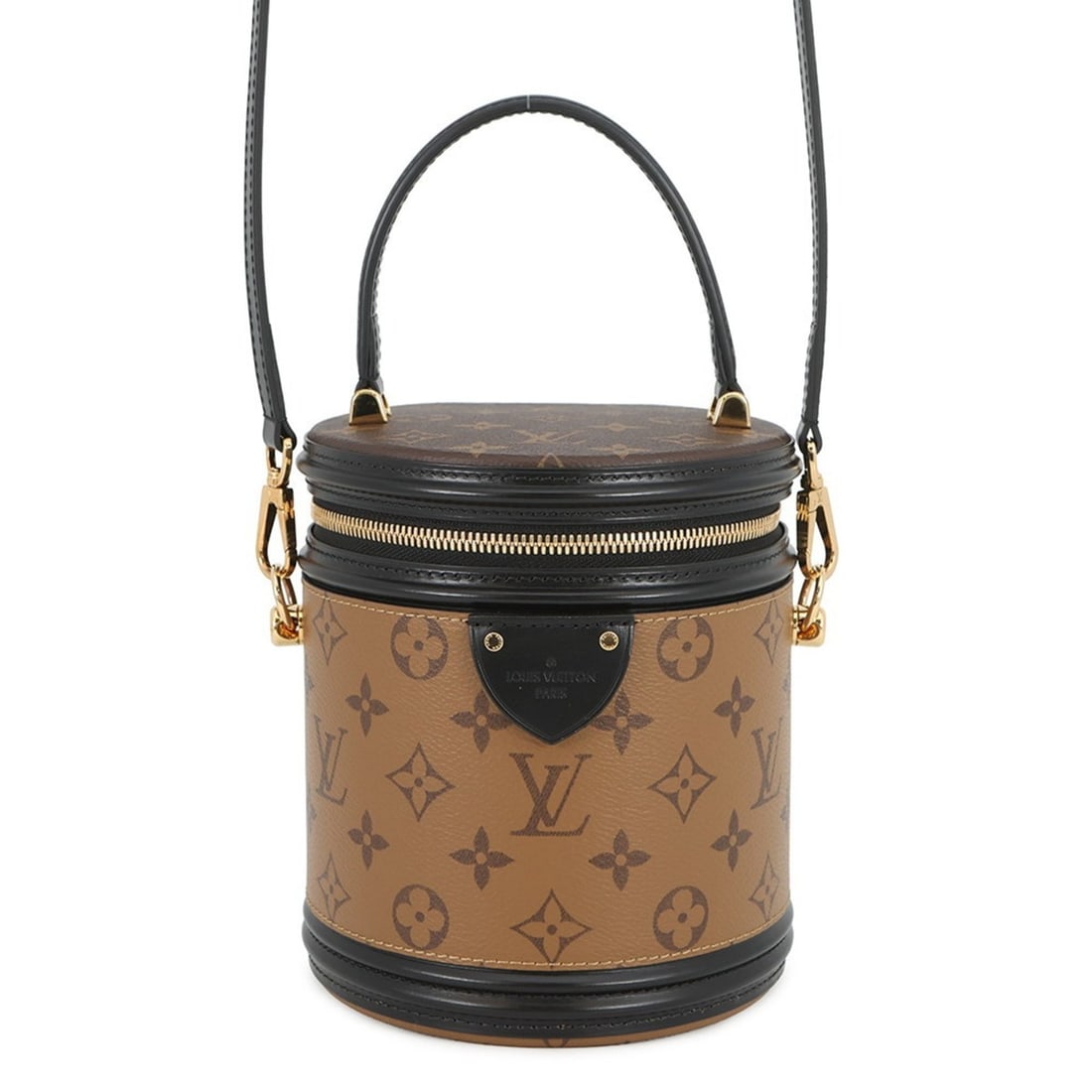 Louis Vuitton Monogram Reverse Cannes Handbag M43986 LOUIS VUITTON 2-way Shoulder Vanity Bag: --- Catalog ---Category: SizeSize (HxWxD): 17cm x 15cm x 14cm / 6.69'' x 5.9'' x 5.51''Category: DesignType: Handbag, Vanity bagColor: Monogram Reverse, NoirGender: WomenMaterial: Monogram Reverse Cat